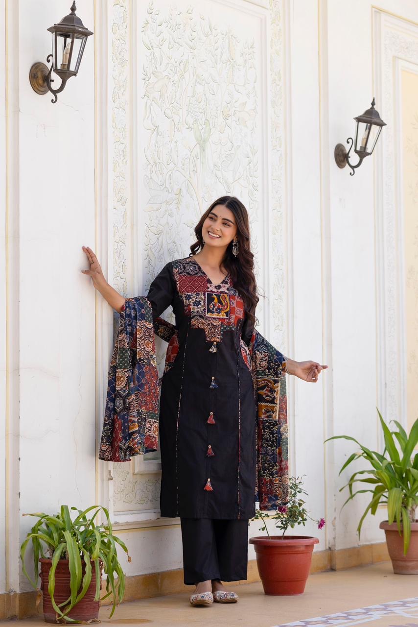 Designer cotton suit ( gj 9367 )