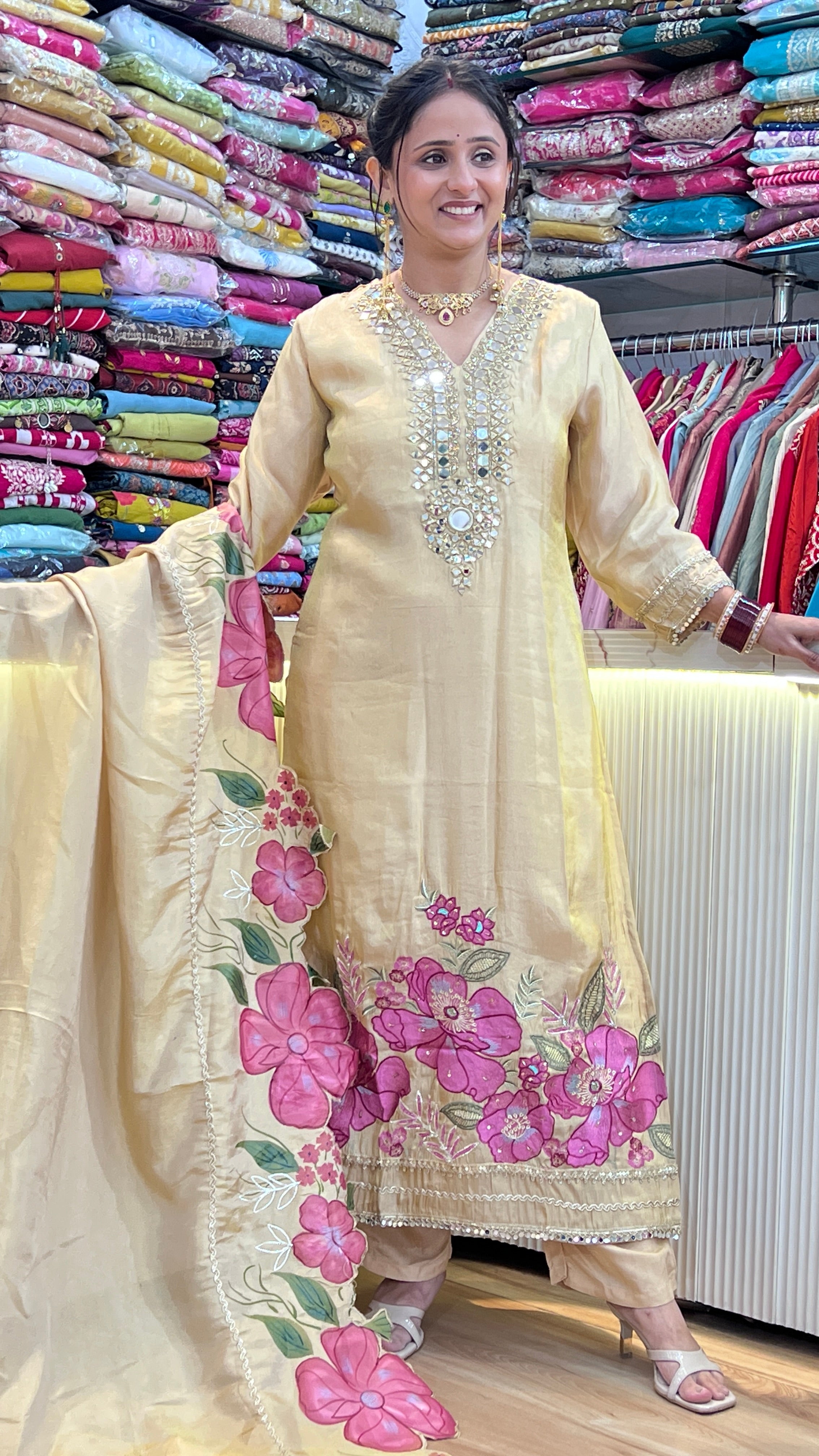 Designer shimmer tissue suit ( sdw 3167 )