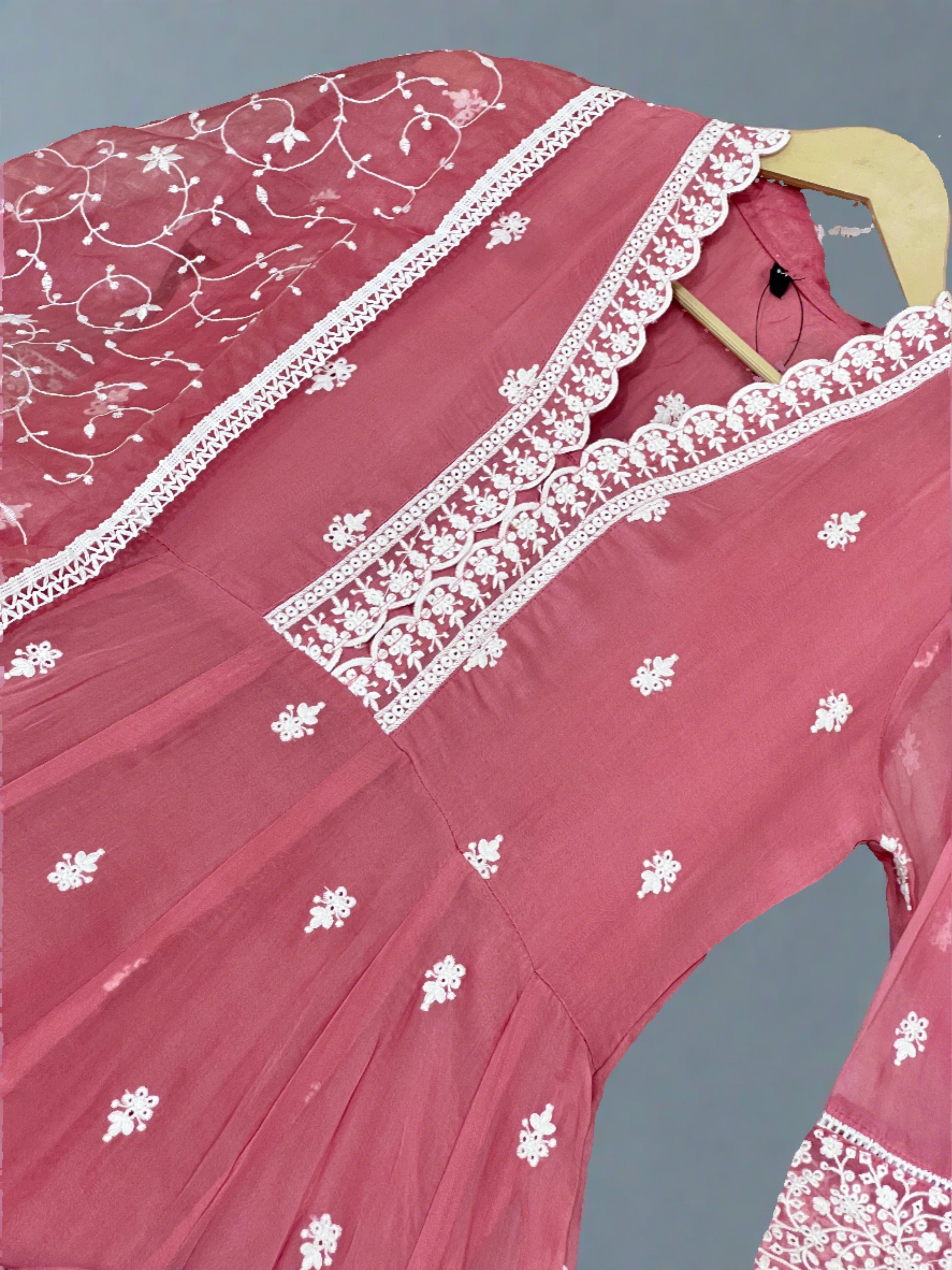 Pakistani Anarkali Organza Suit