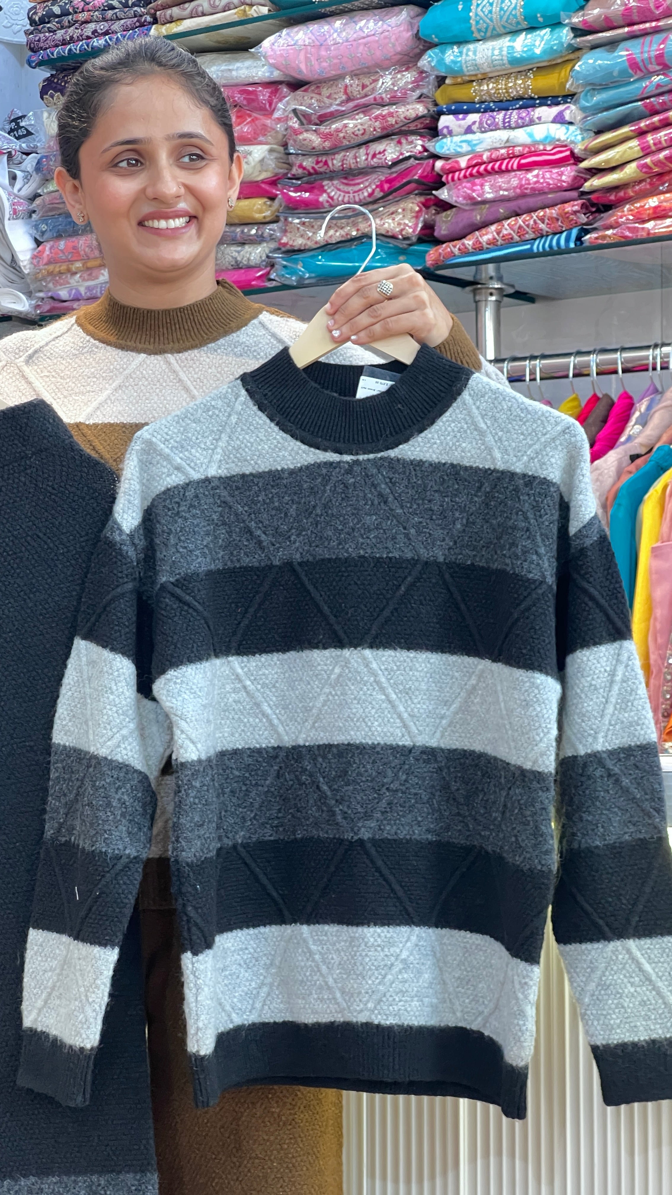 Heavy Knitted Wool Co-Ord Set ( rs lsn 567 )