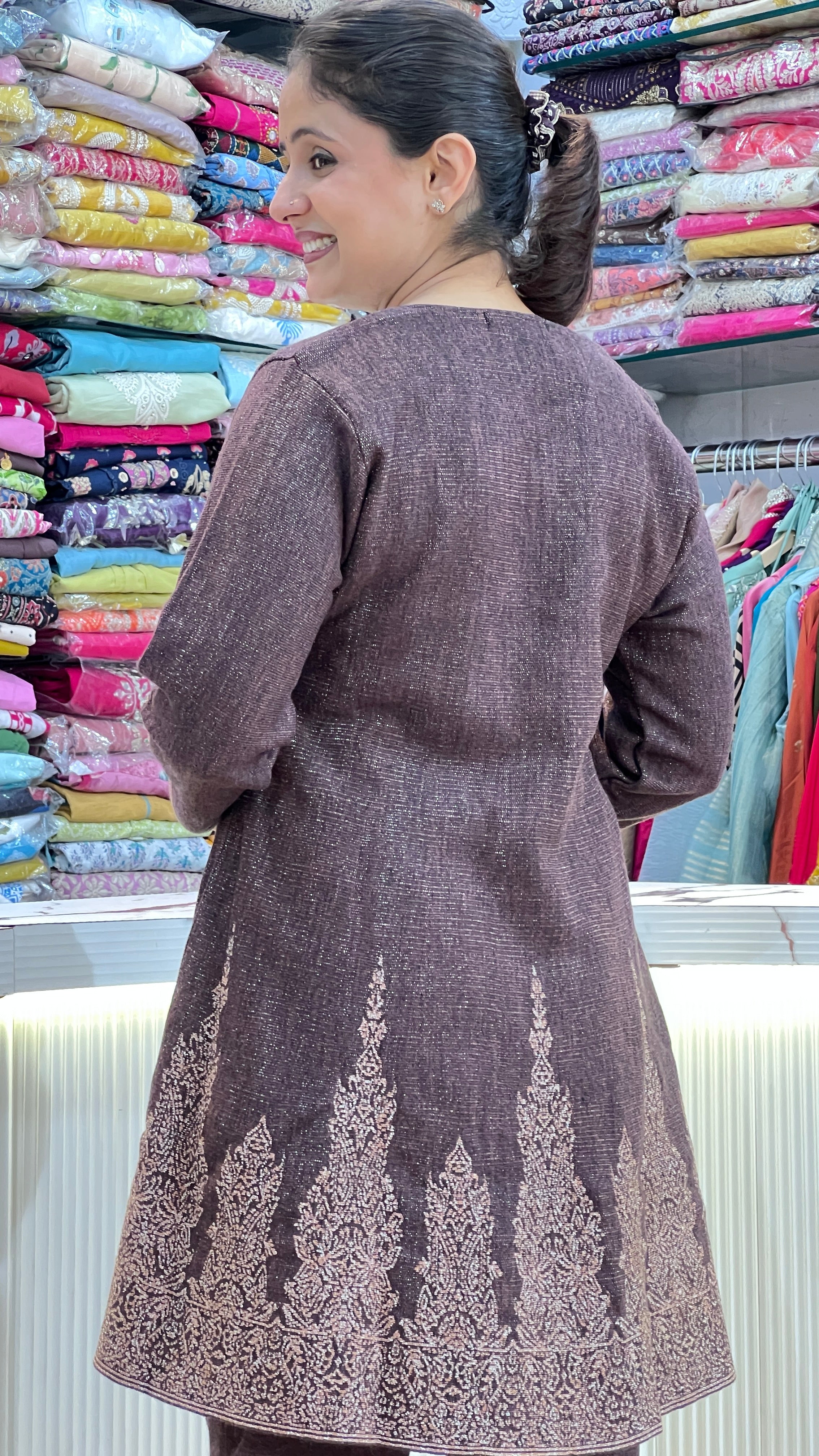 Premium knitted peplum cord ( ktn 251505 )