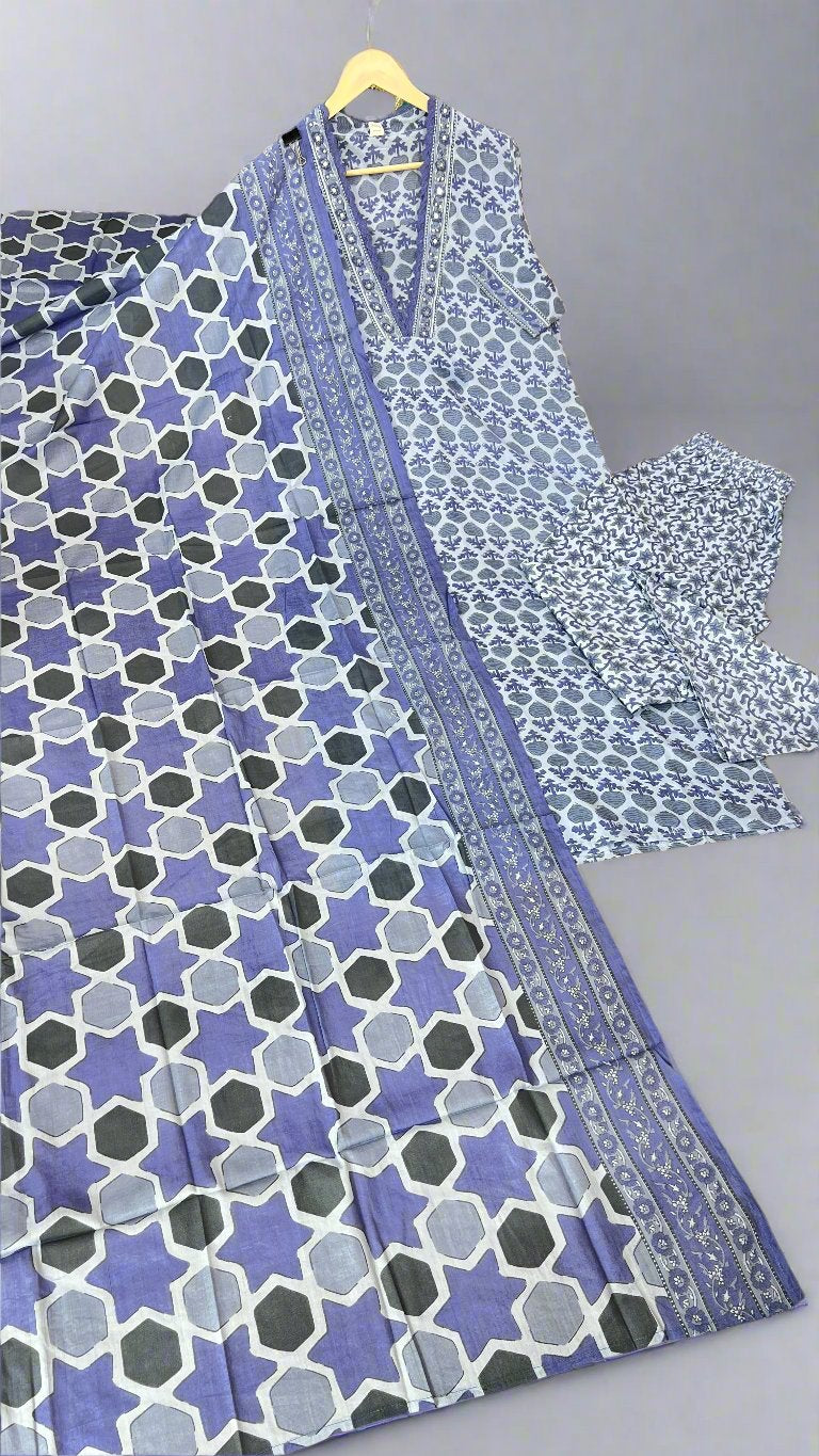 Akhaya pure cotton suit