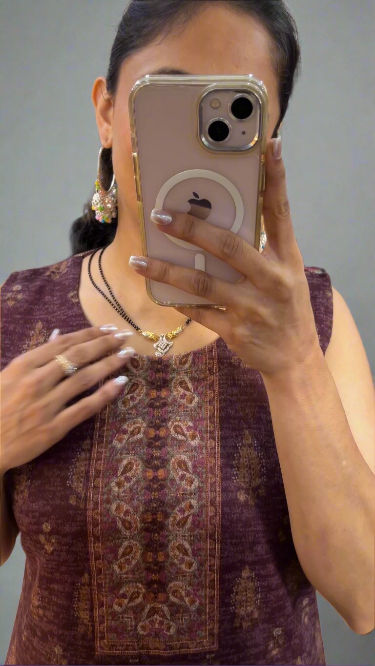 Adhavya Woolen shrug suit