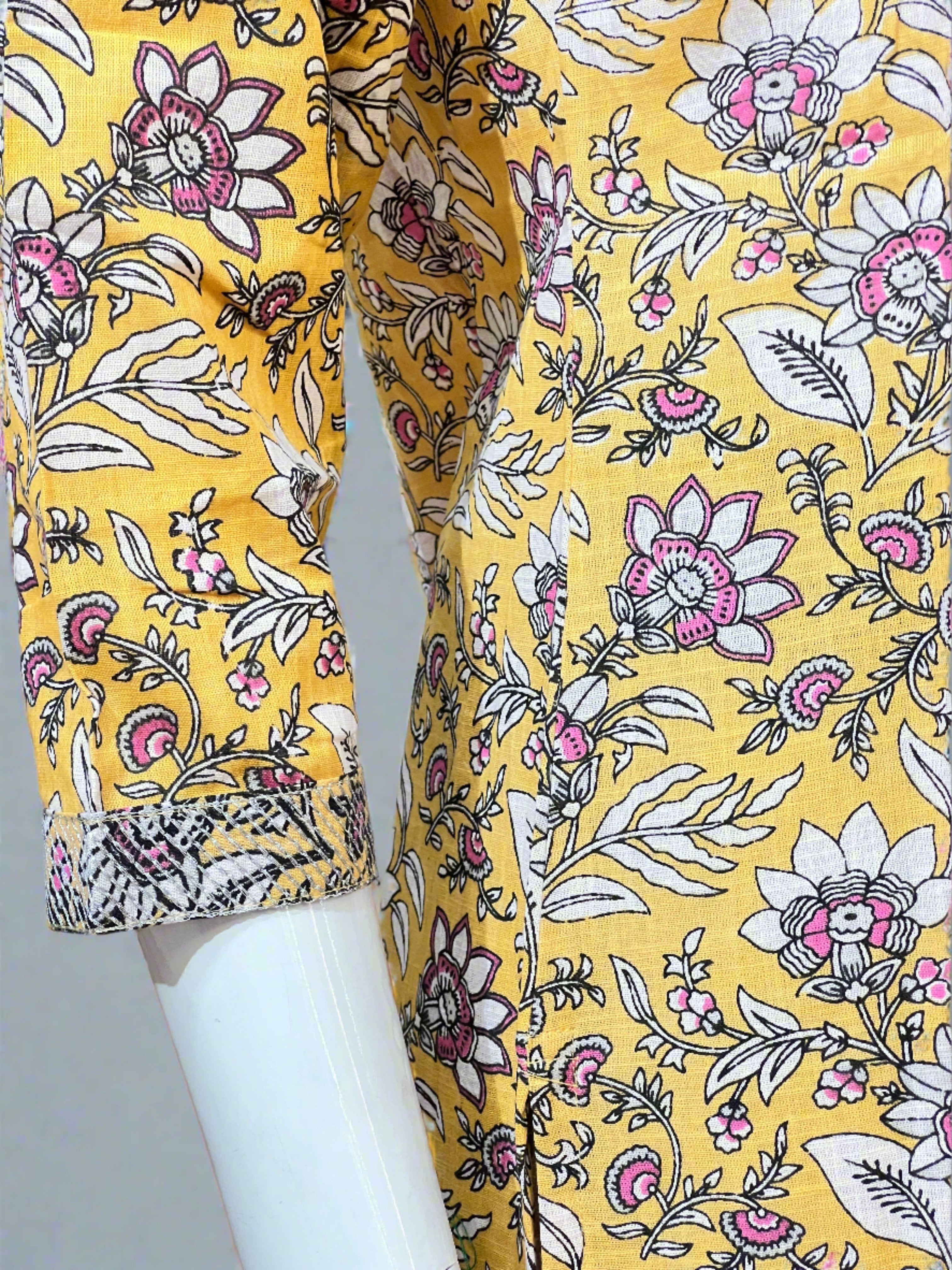 Abni v neck short kurta