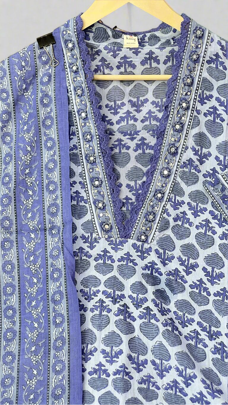 Akhaya pure cotton suit