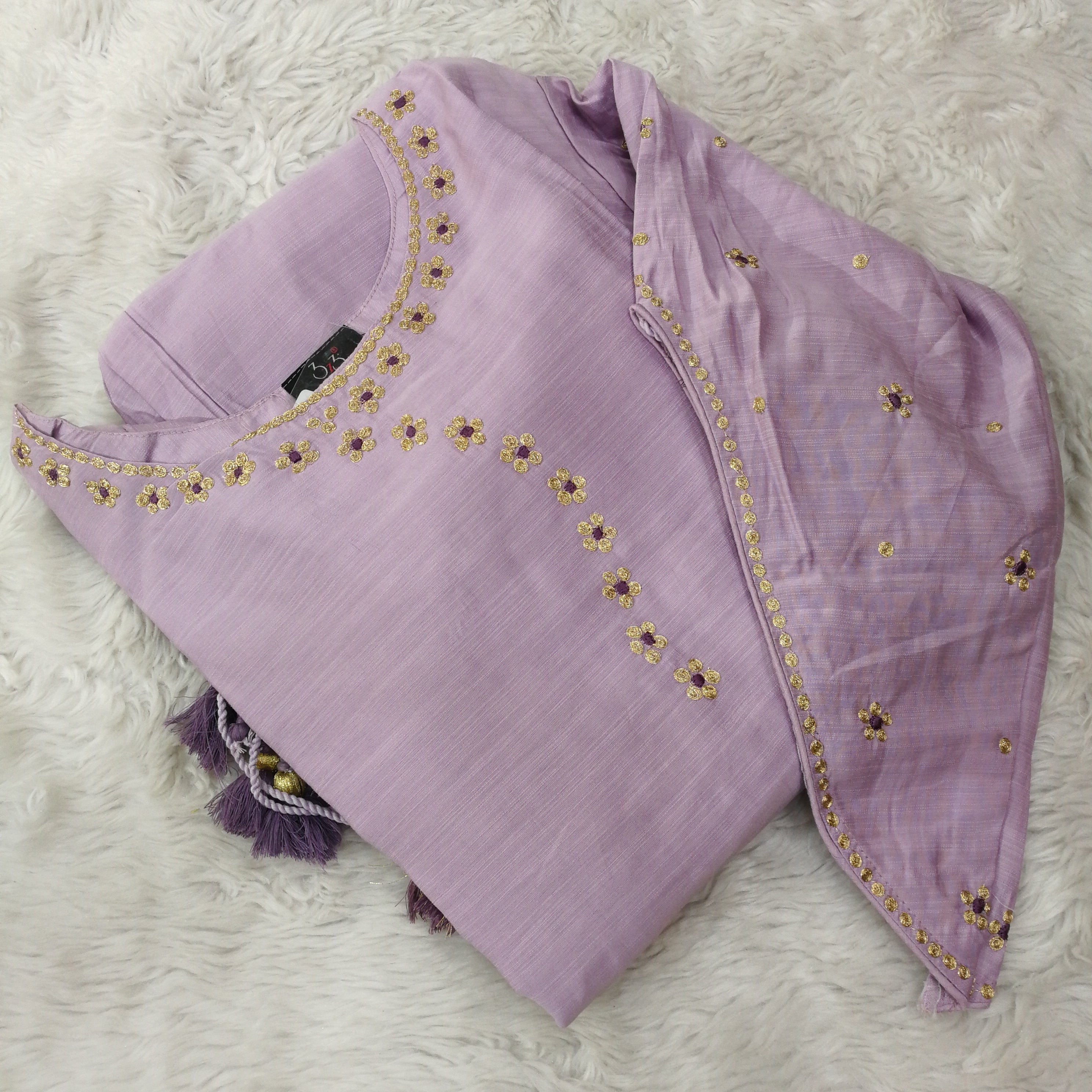 Designer sleaves Dola silk suit