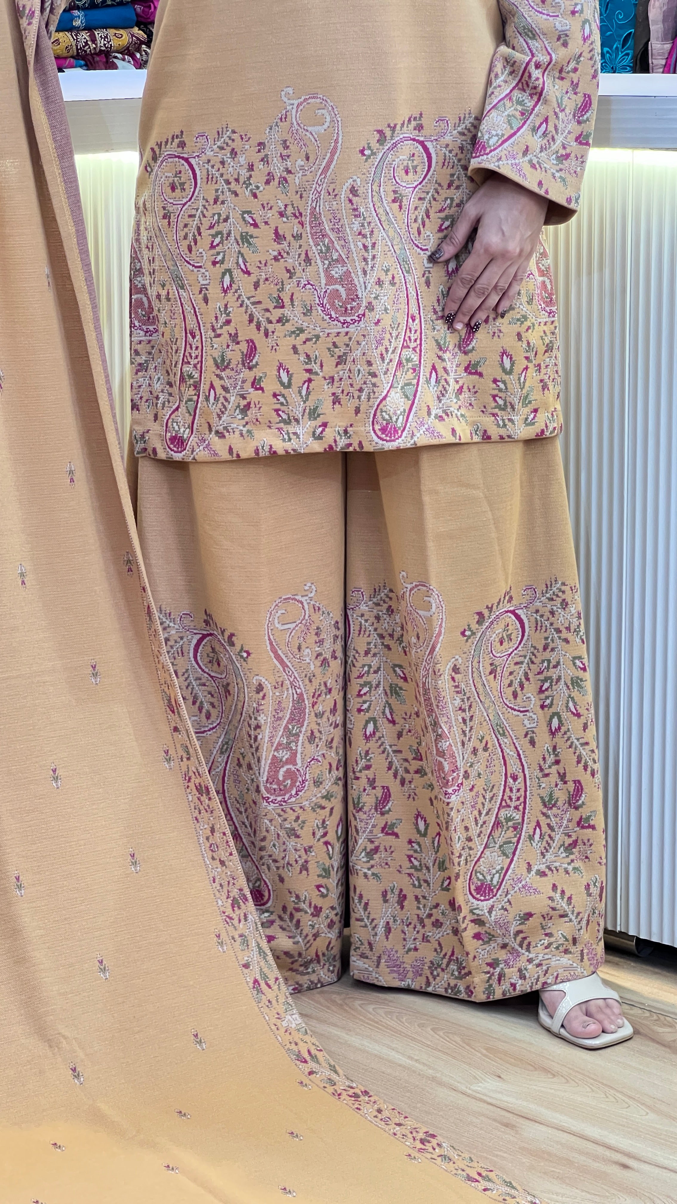Premium knitted wool sharara suit ( ktn 8226 )
