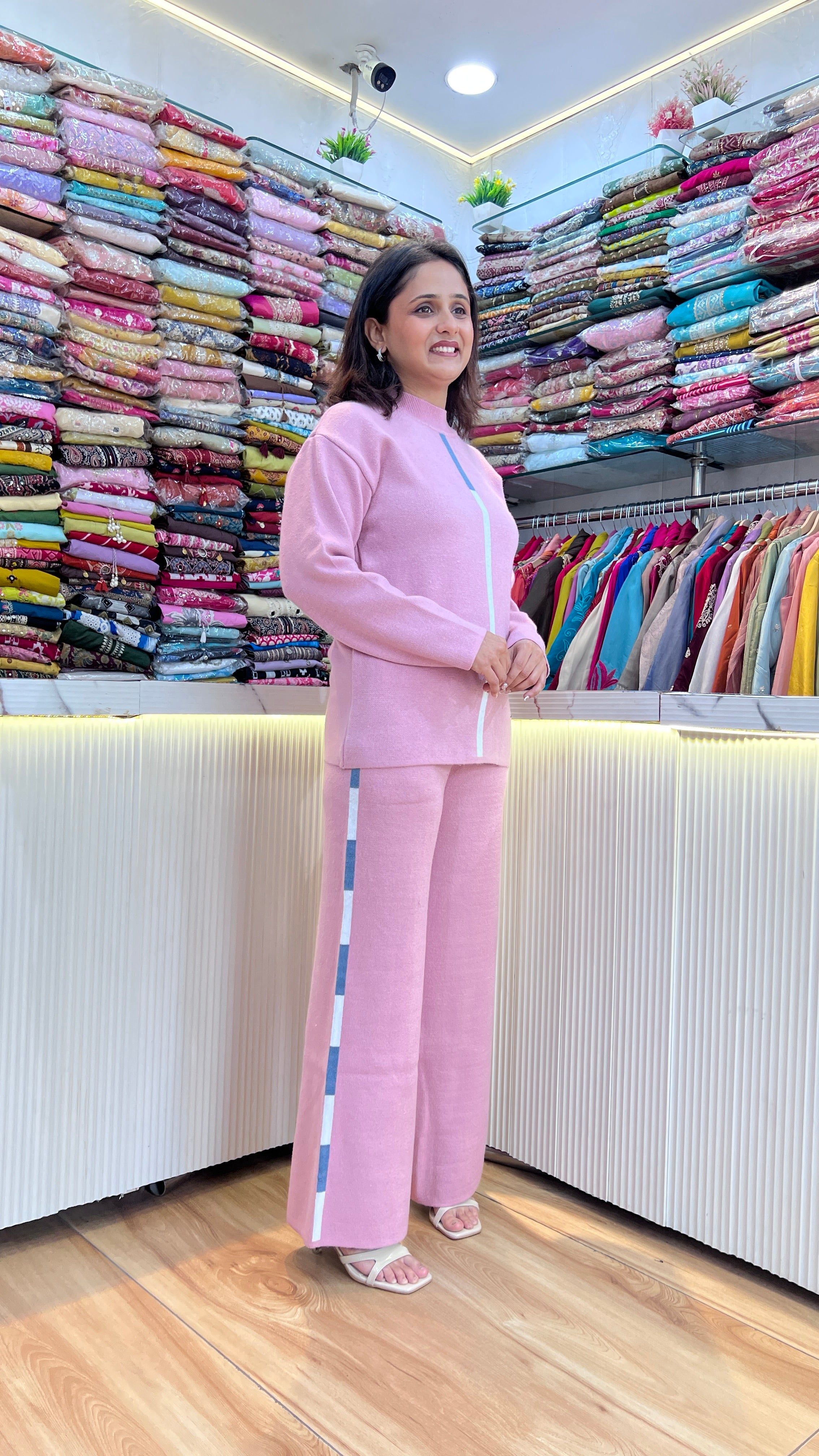 Premium knitted wool cord set ( rs lsn 967 )