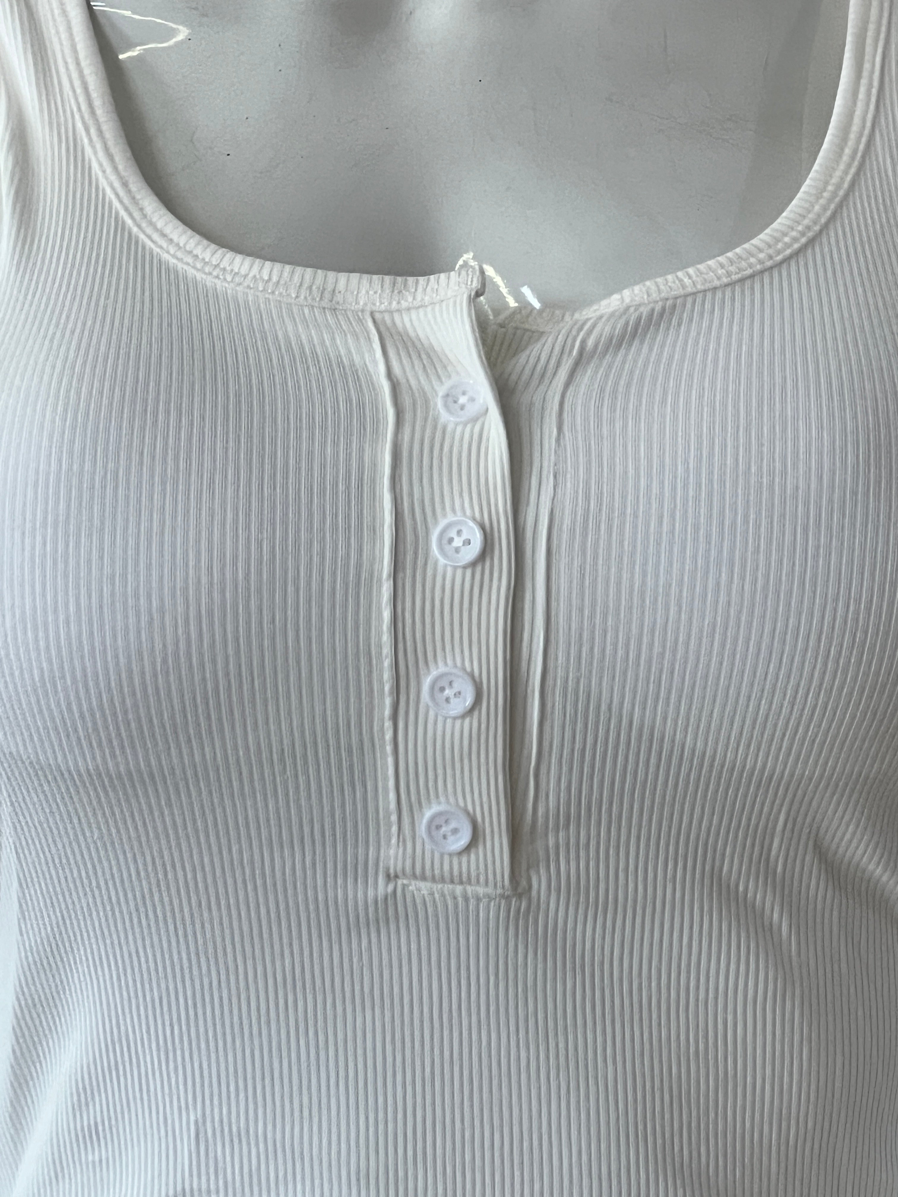 Crop top with front buttons