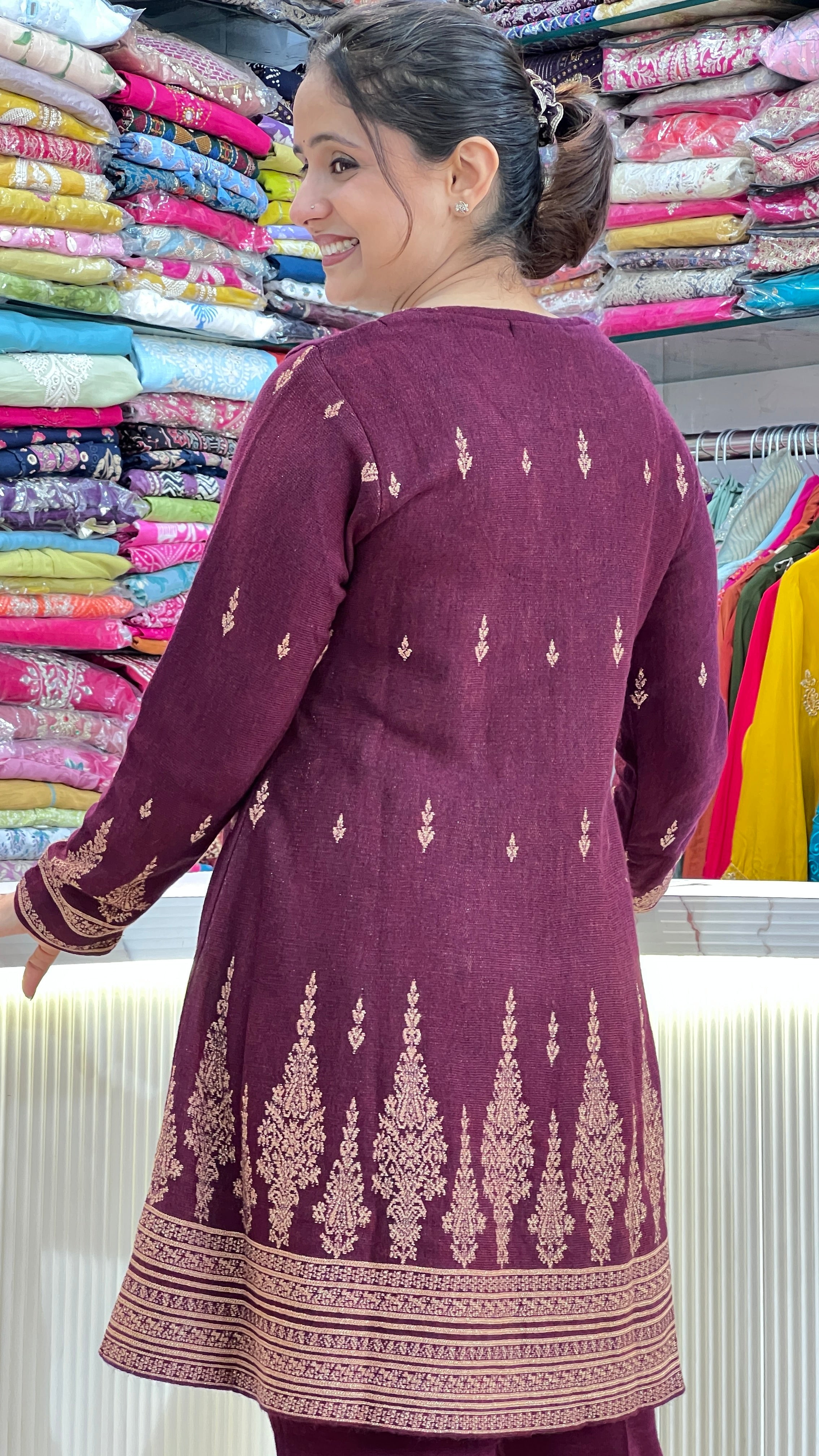 Premum wol peplum cord ( ktn 251508 )