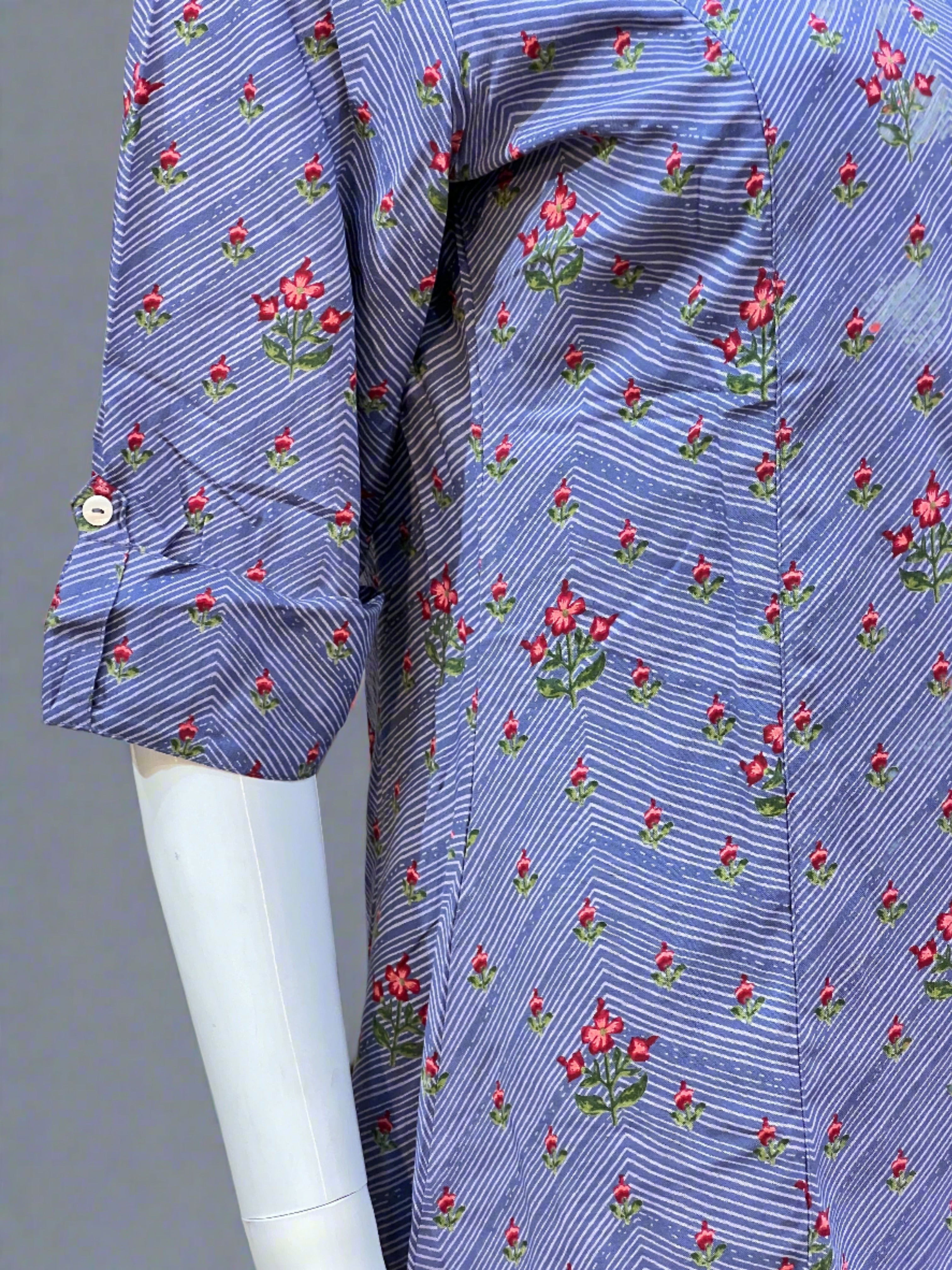 Aadvika blue short kurta