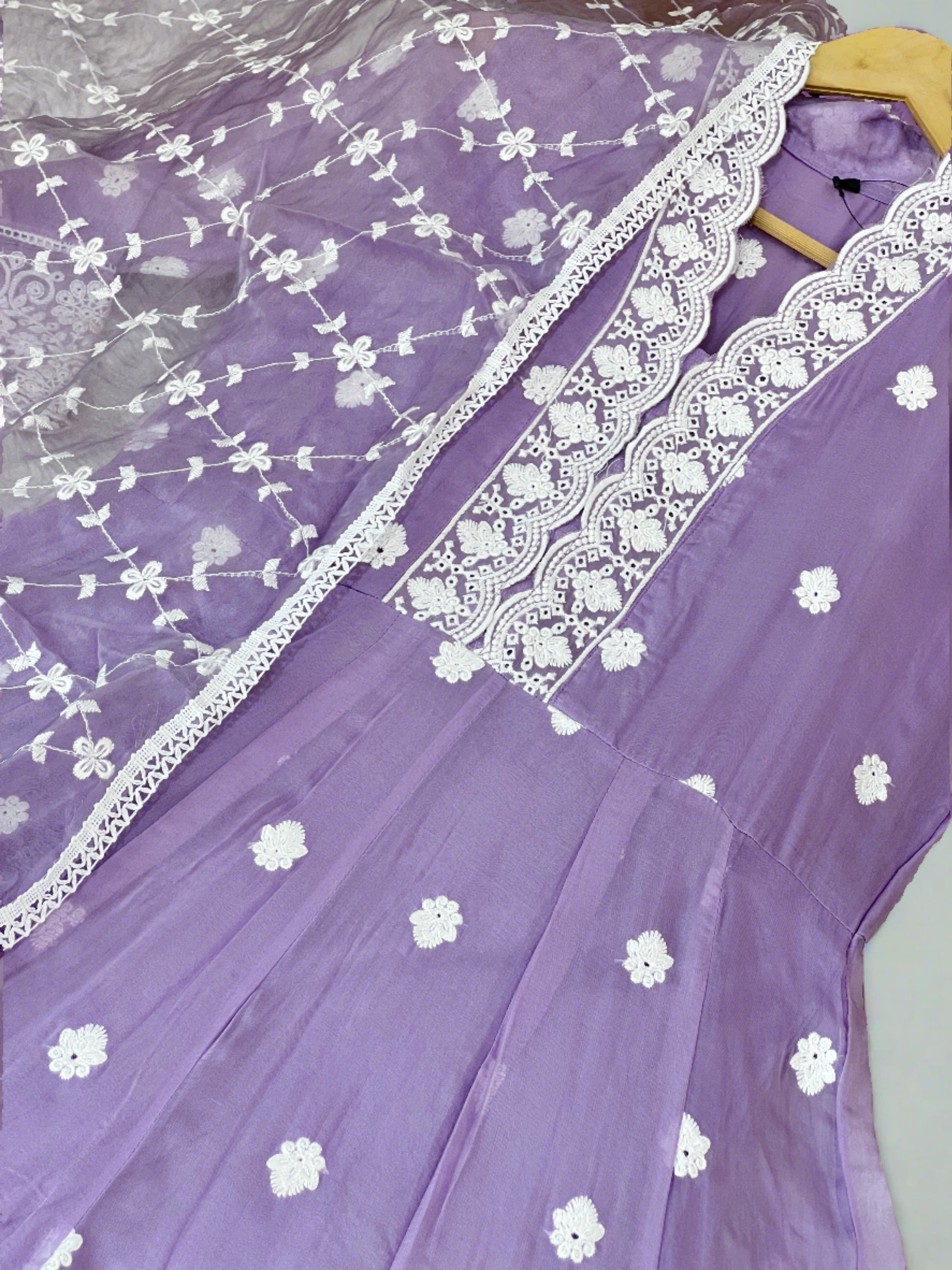 Pakistani Anarkali Organza Suit