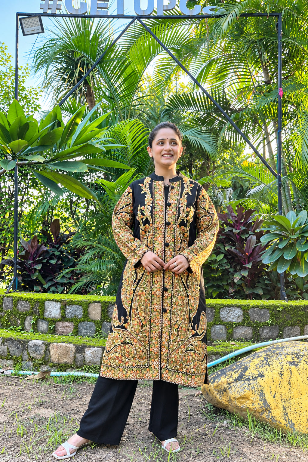 Premium 3-Piece All-Over Embroidered Shrug Set ( rs sa 4051 )