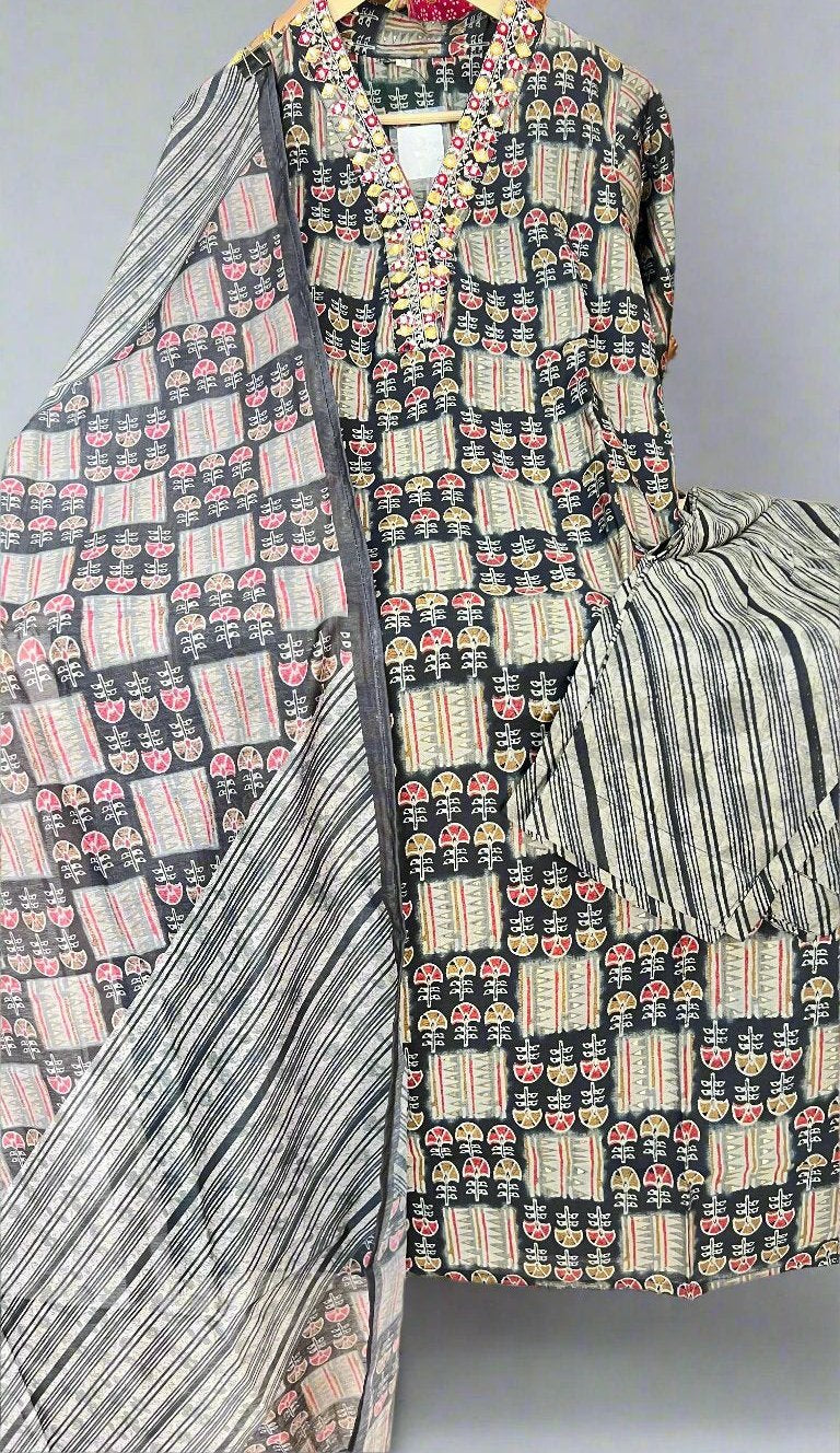 Arhi modal suit with digital dupatta