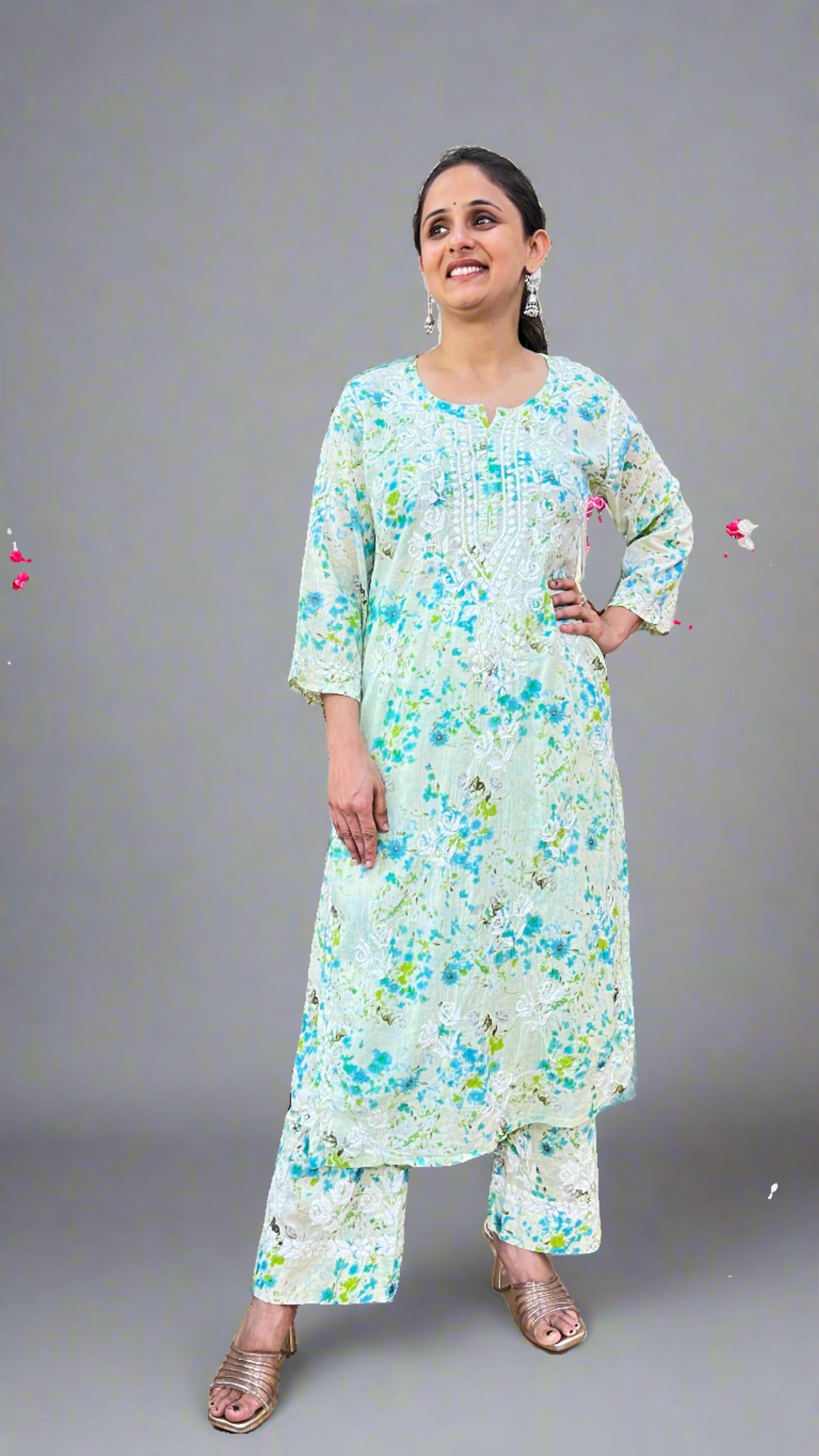 Lakhnavi mul cotton set