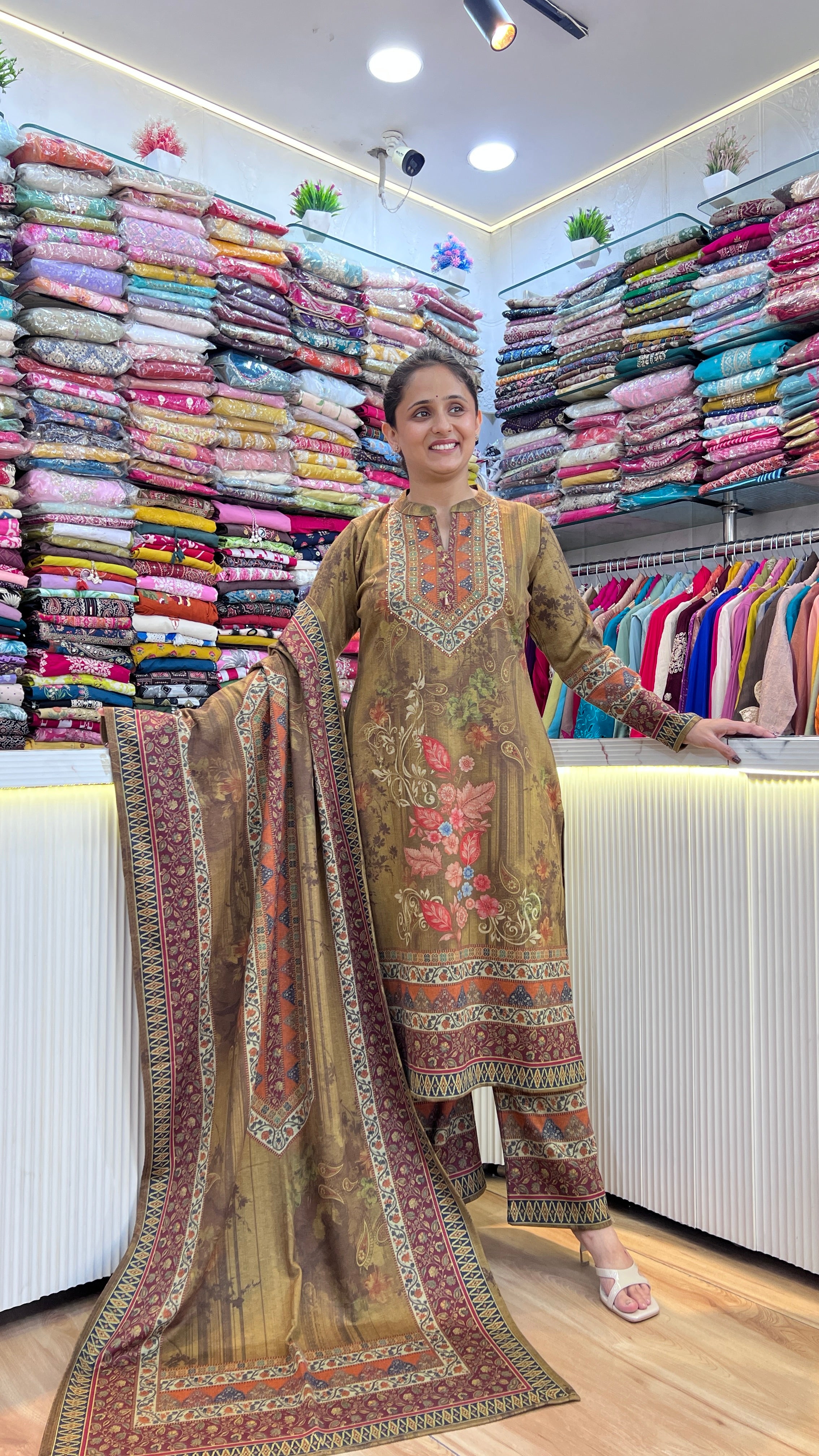 Premium Soft Wool Suit ( miss w 906 )