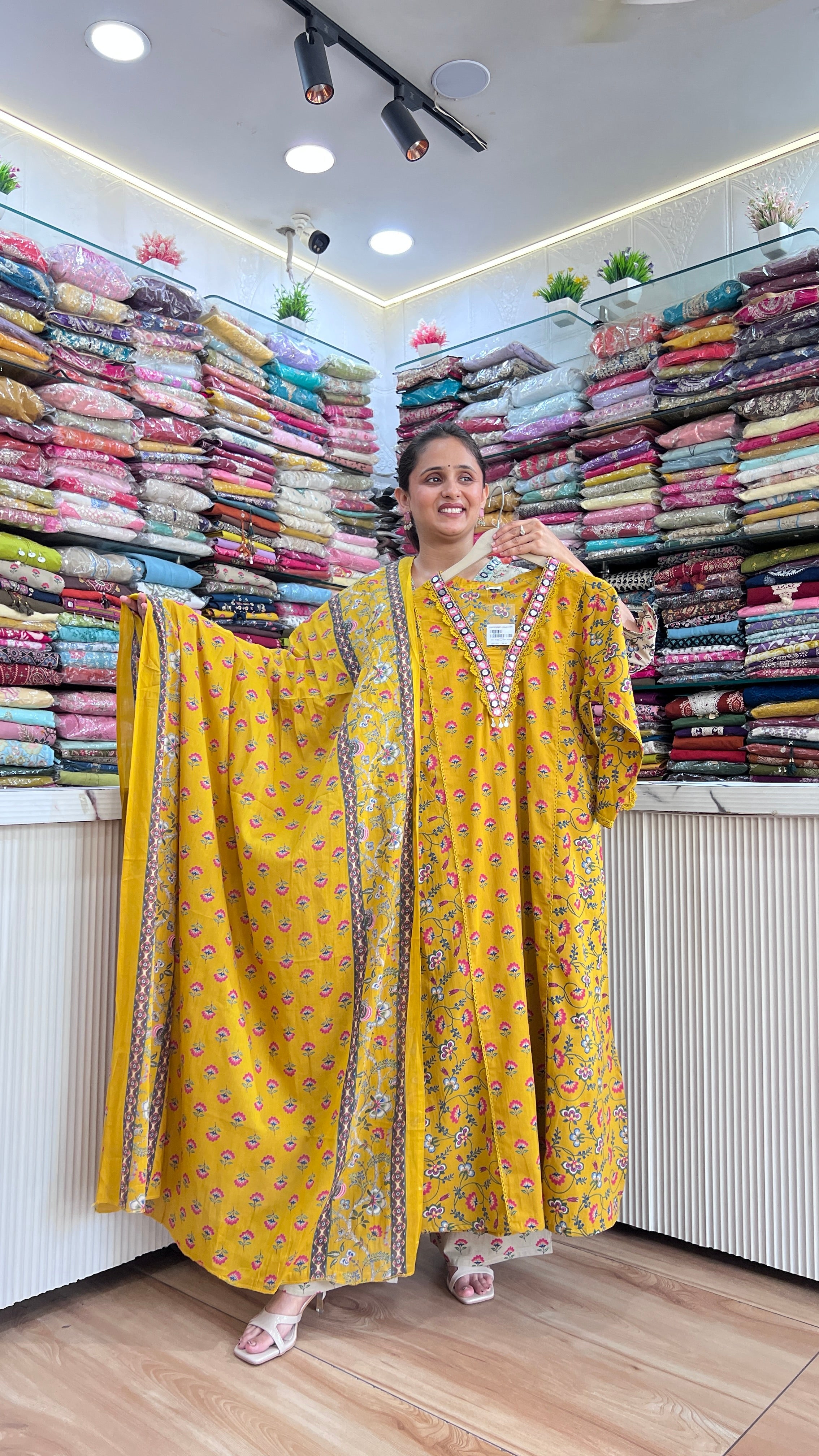 A-line premium cotton suit (gj 10467)