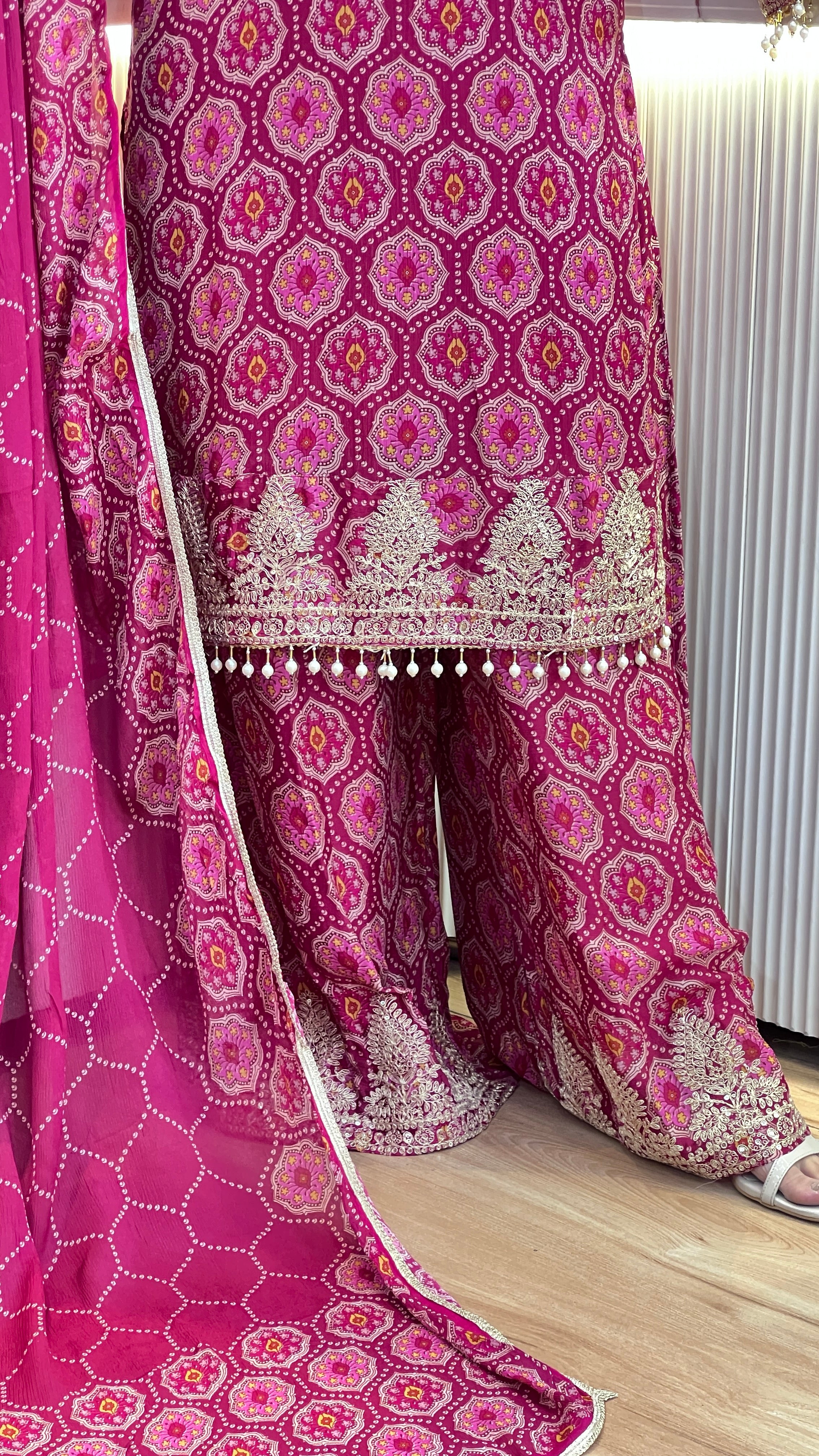 Pure chinon karva special suit ( tj 31967 )
