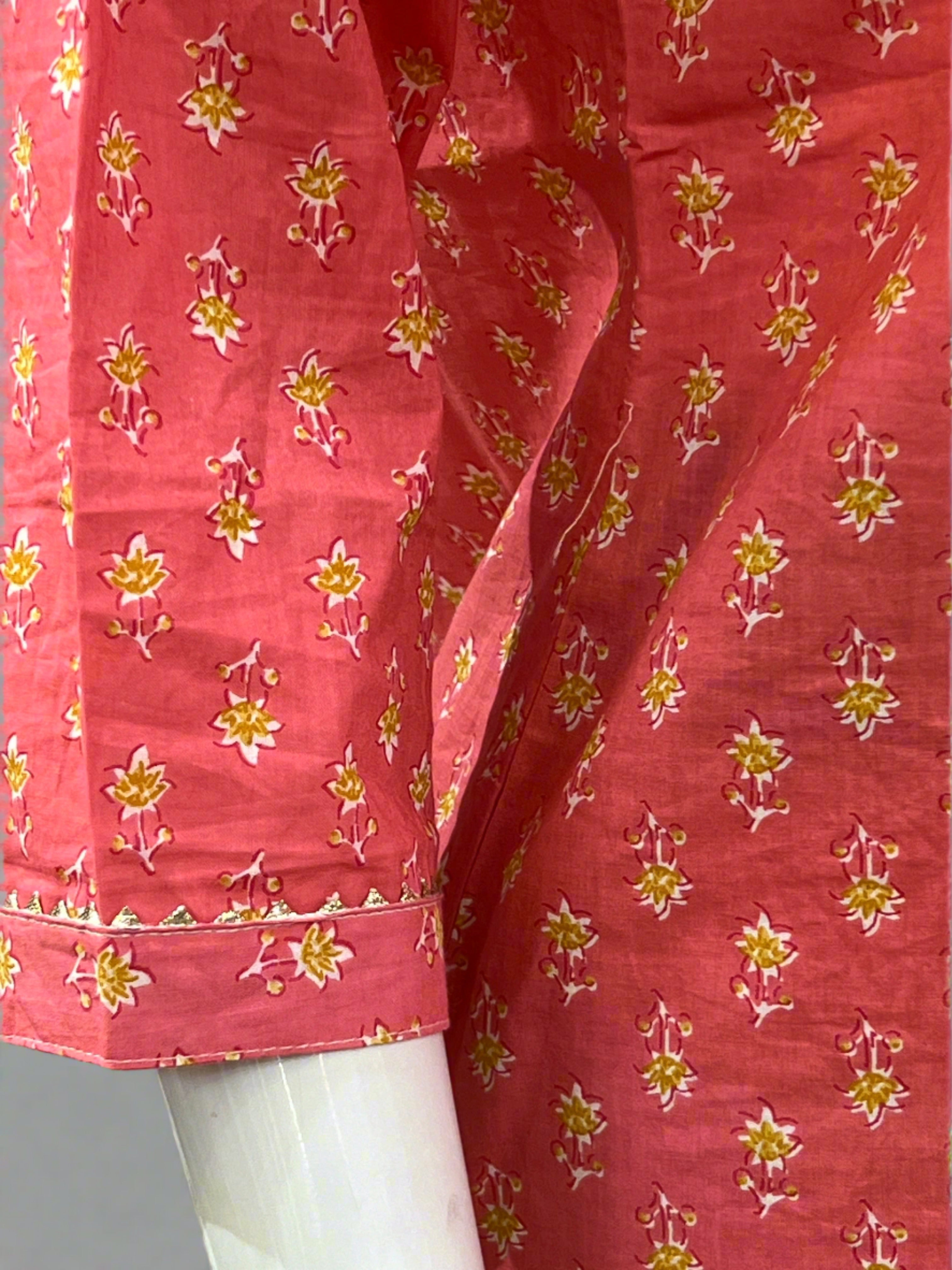 Hand embroidered short kurta