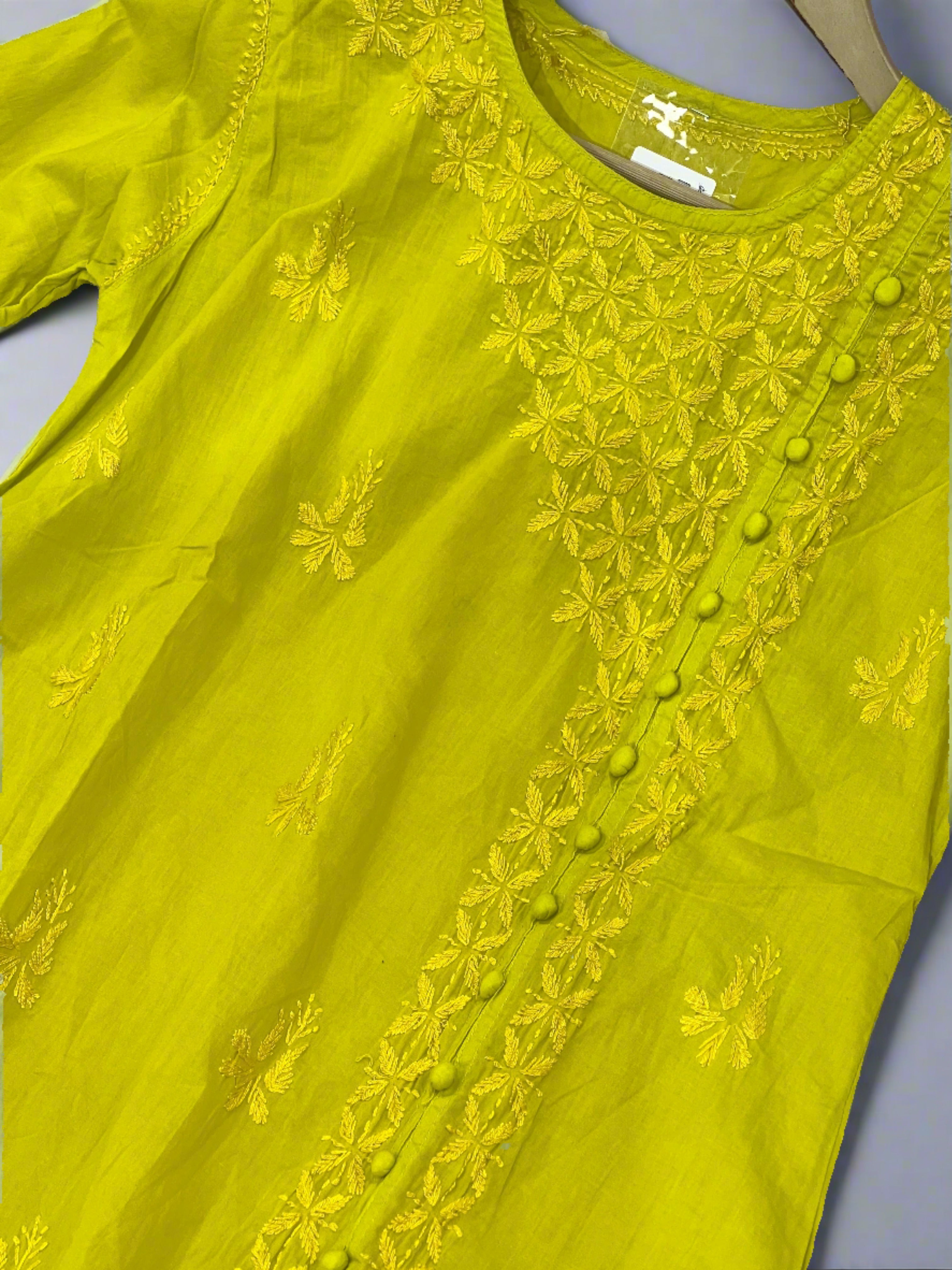 Chikankari short kurta