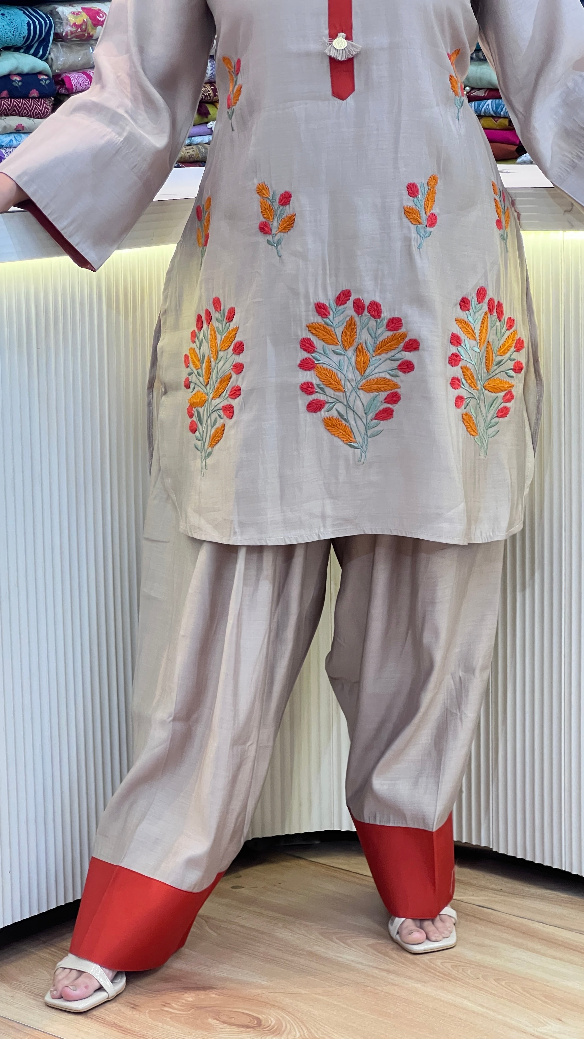 Mul chanderi farshi cord set ( tls 16167 )