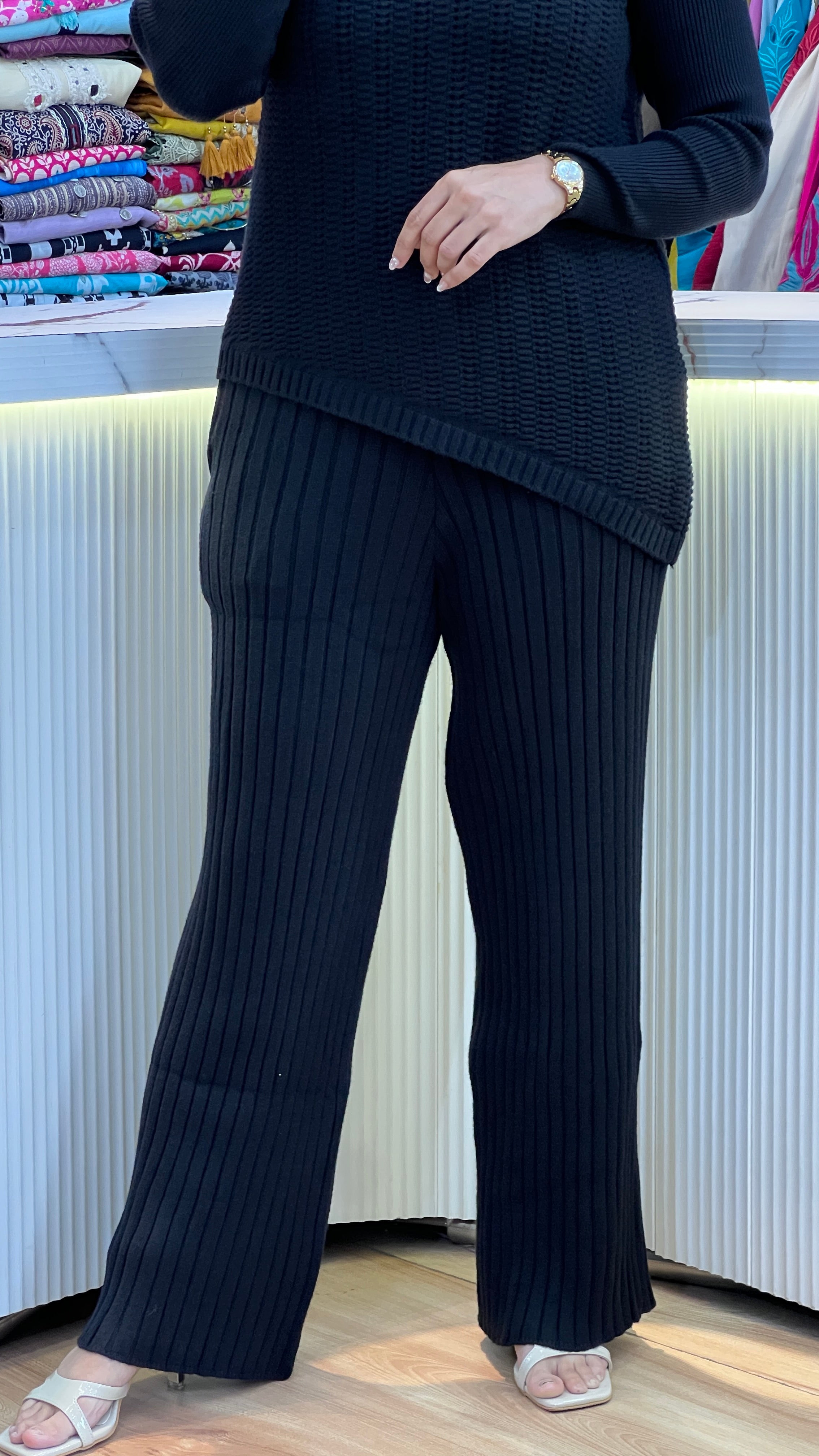 Premium knitted wool 3 piece cord set ( rs lsn 1667 )