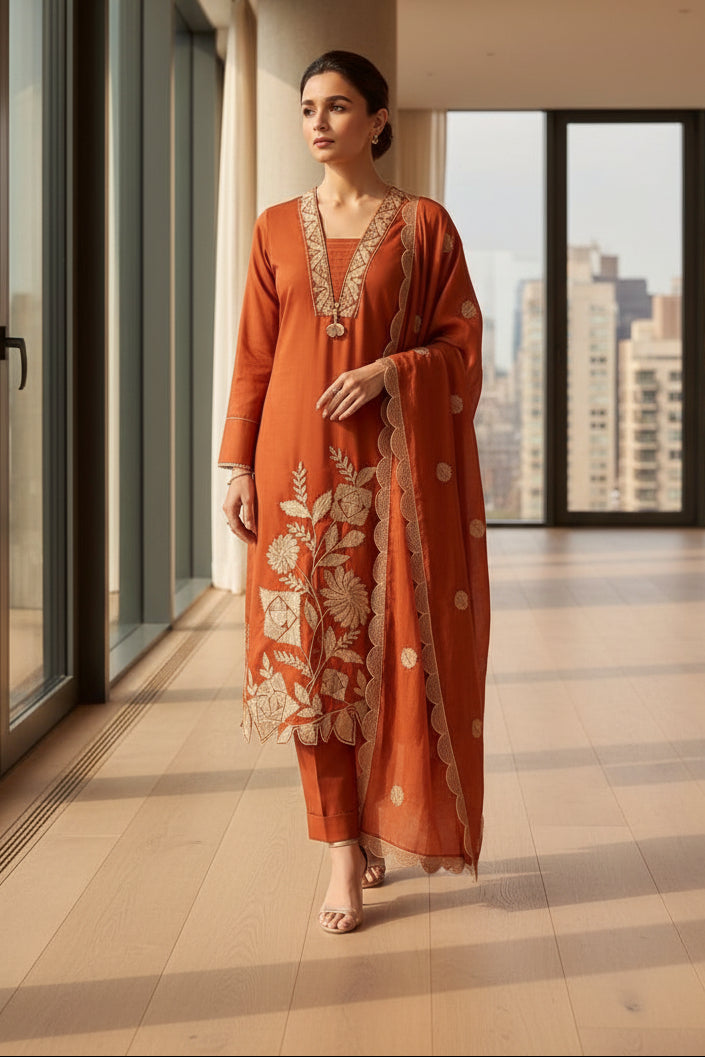 Cotton designer suit ( tls 15967 )