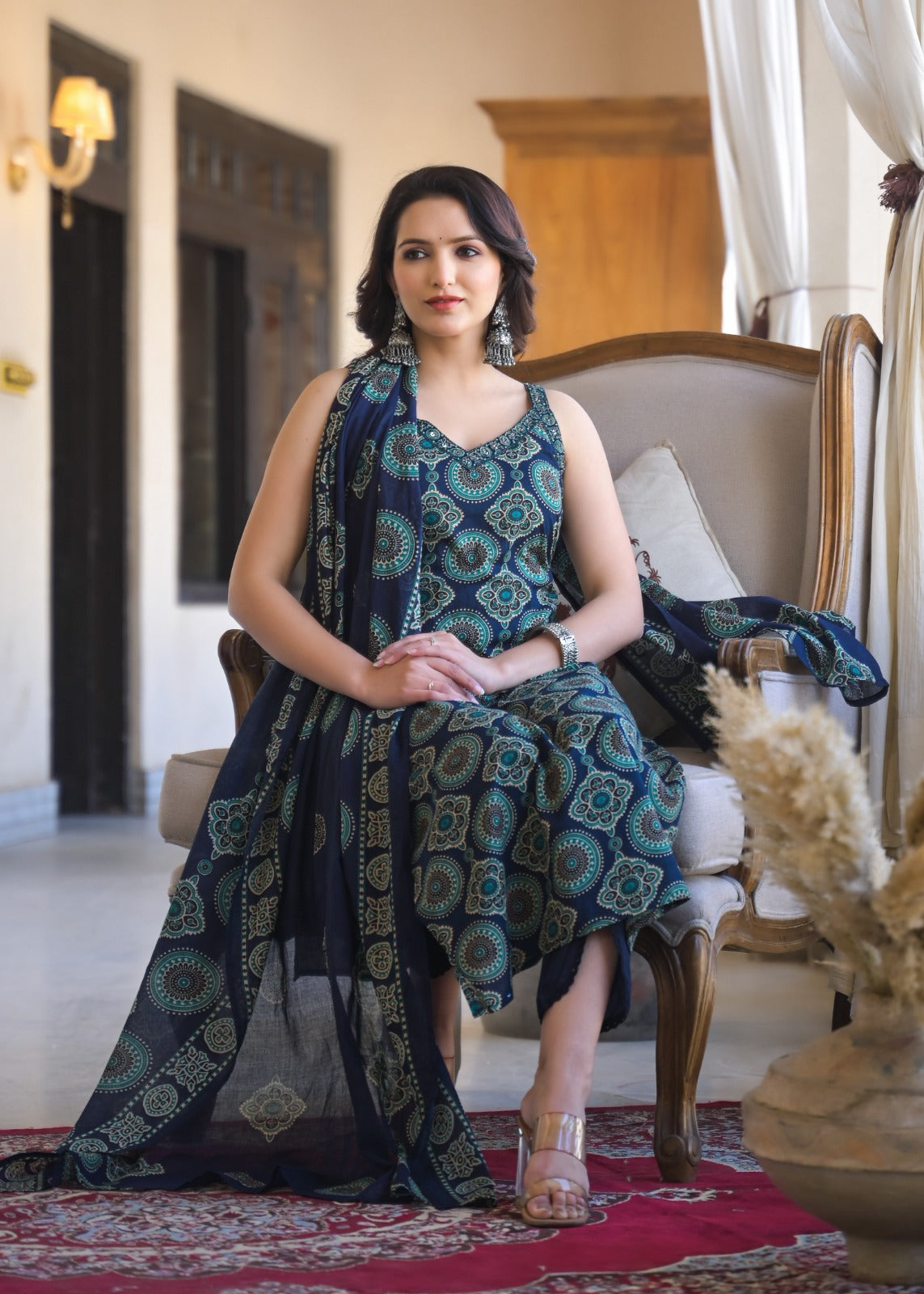 amiha pure cotton suit (without sleeves)