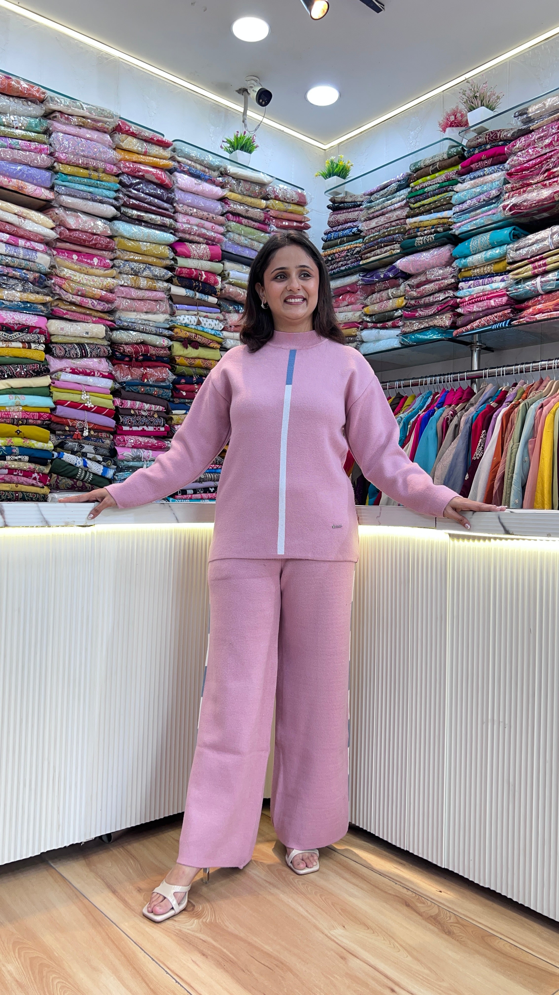 Premium knitted wool cord set ( rs lsn 967 )
