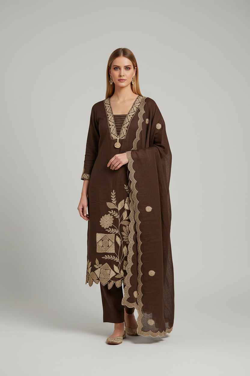 Cotton designer suit ( tls 15967 )
