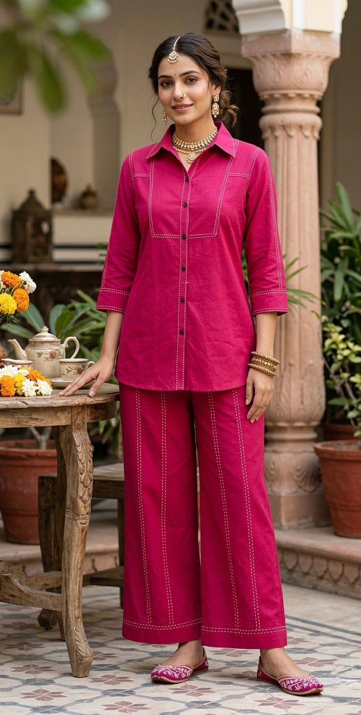 Soft linen cord set ( tls 14367 )