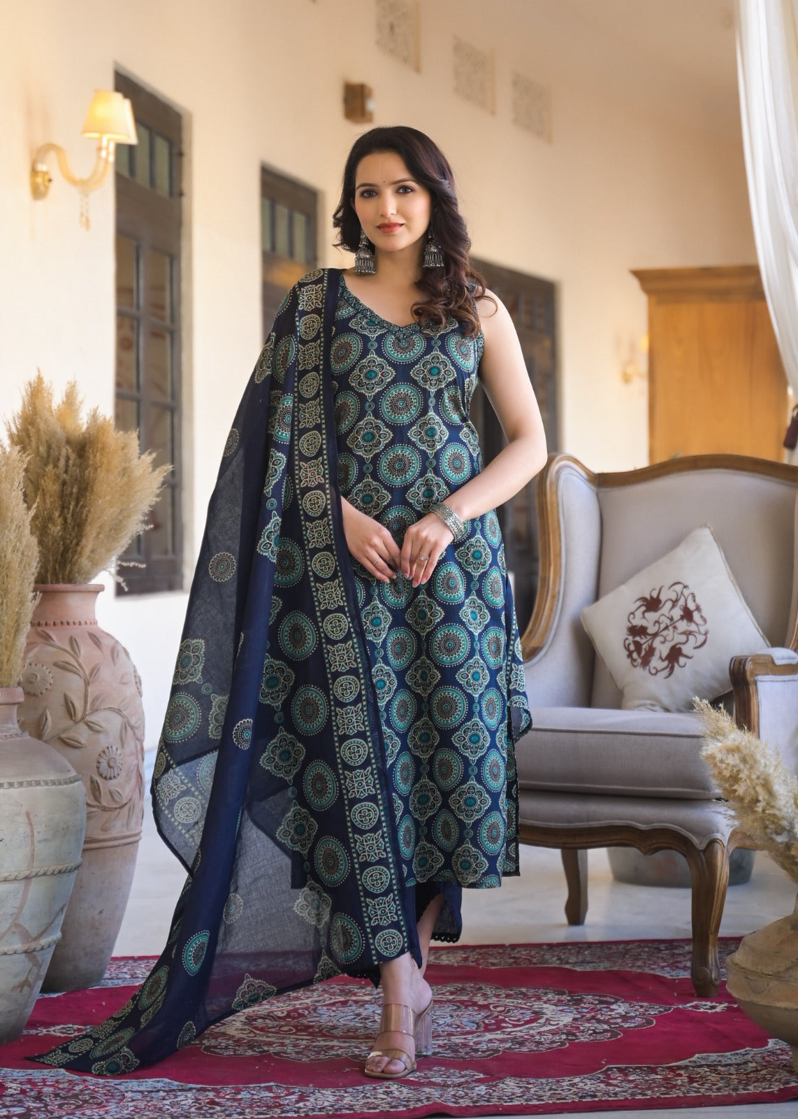 amiha pure cotton suit (without sleeves)