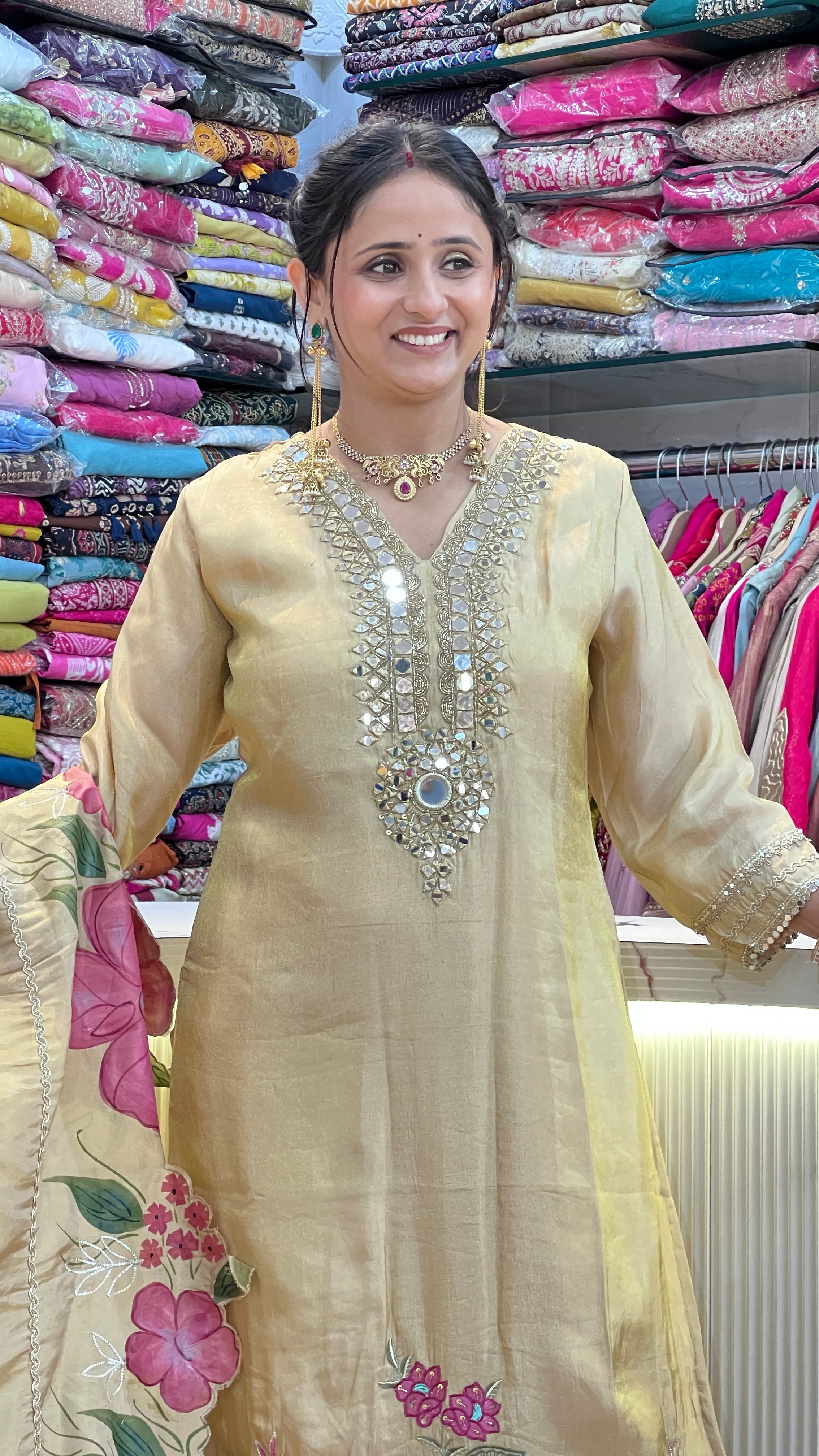 Designer shimmer tissue suit ( sdw 3167 )