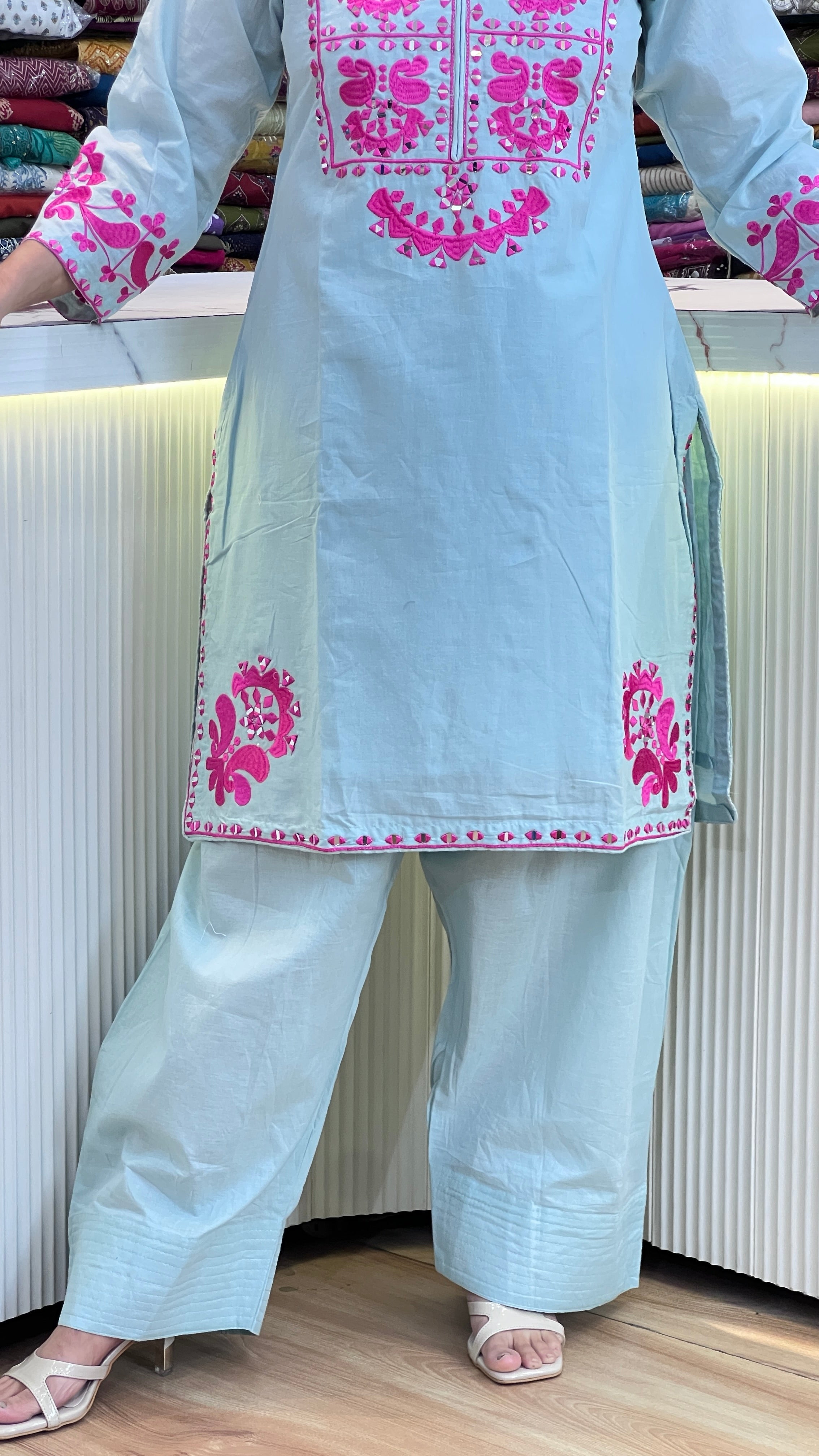 Mul cotton farshi cord set ( ym 63467 )