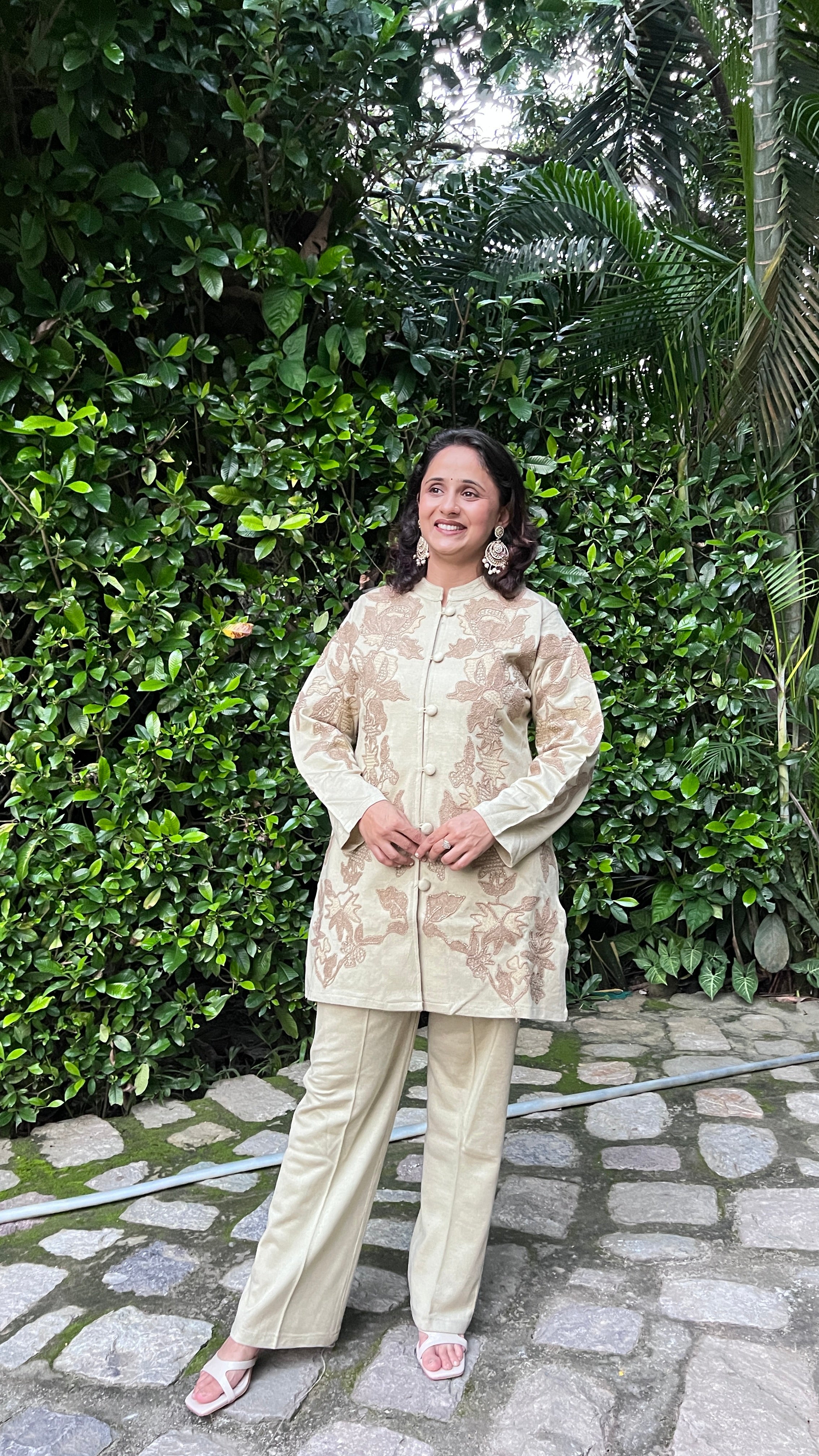 Premium 3-Piece Embroidered Co-ord Set ( rs sa 4071 )