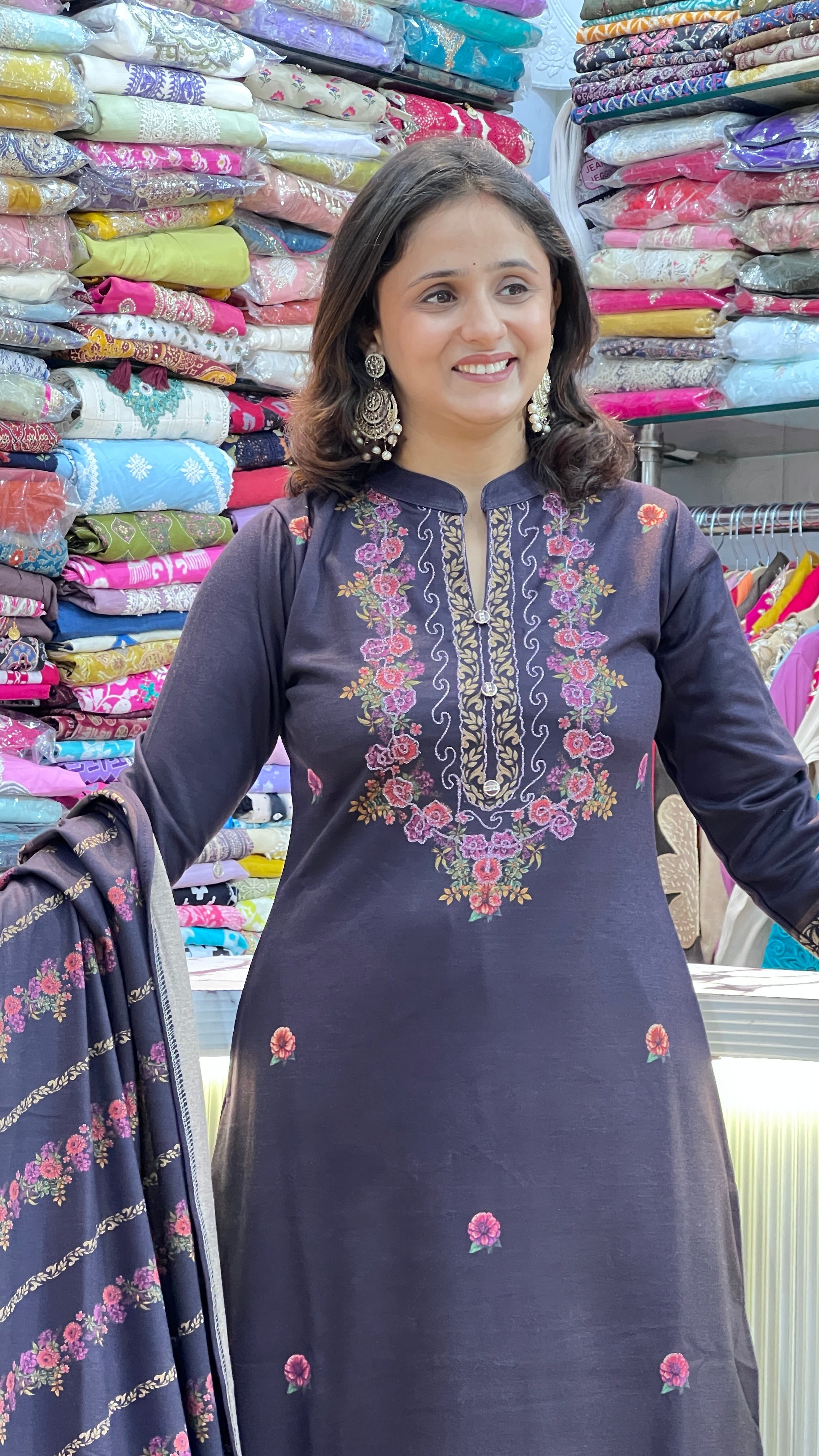 Premium soft wool suit ( miss 1048 )
