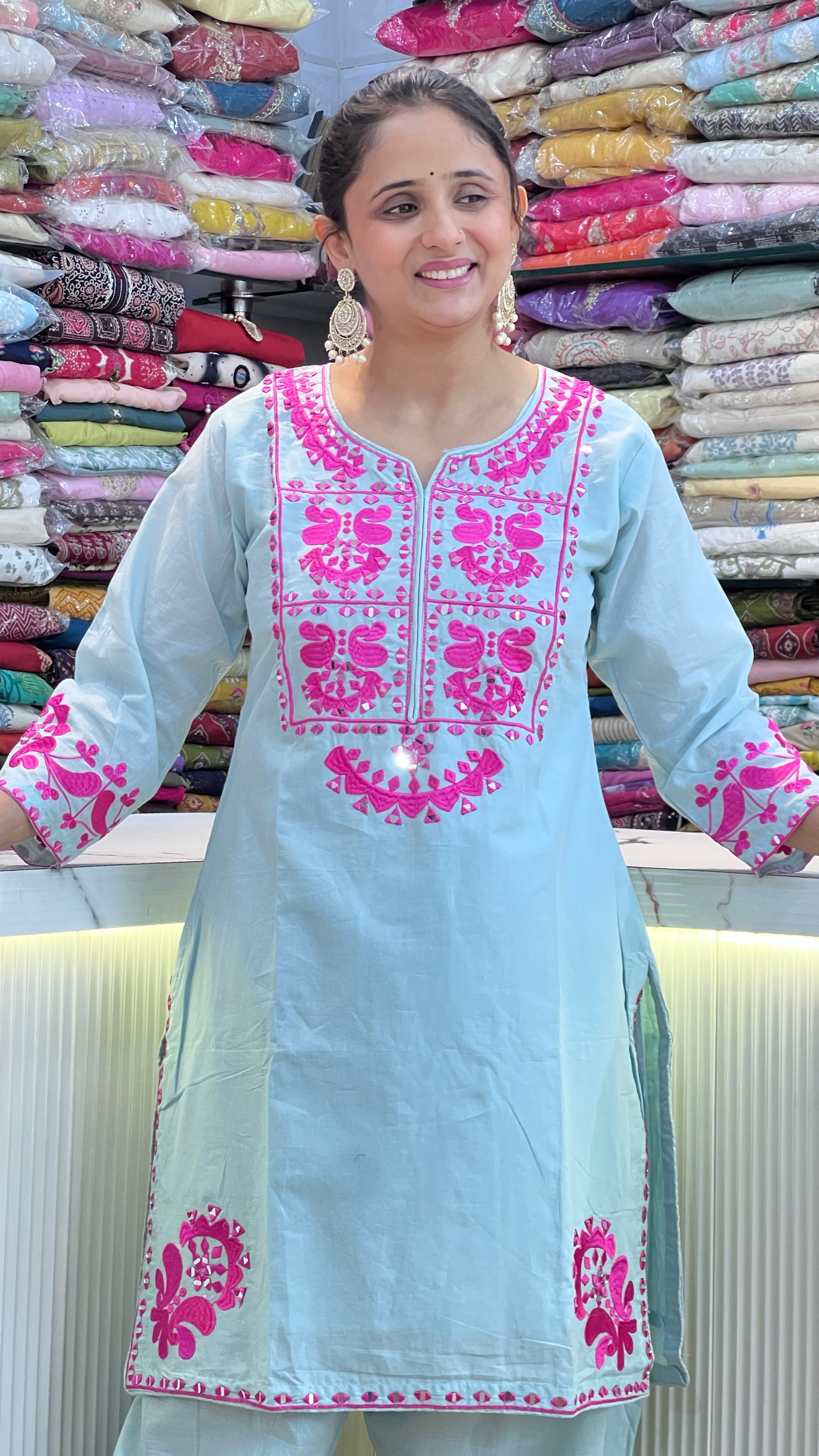 Mul cotton farshi cord set ( ym 63467 )