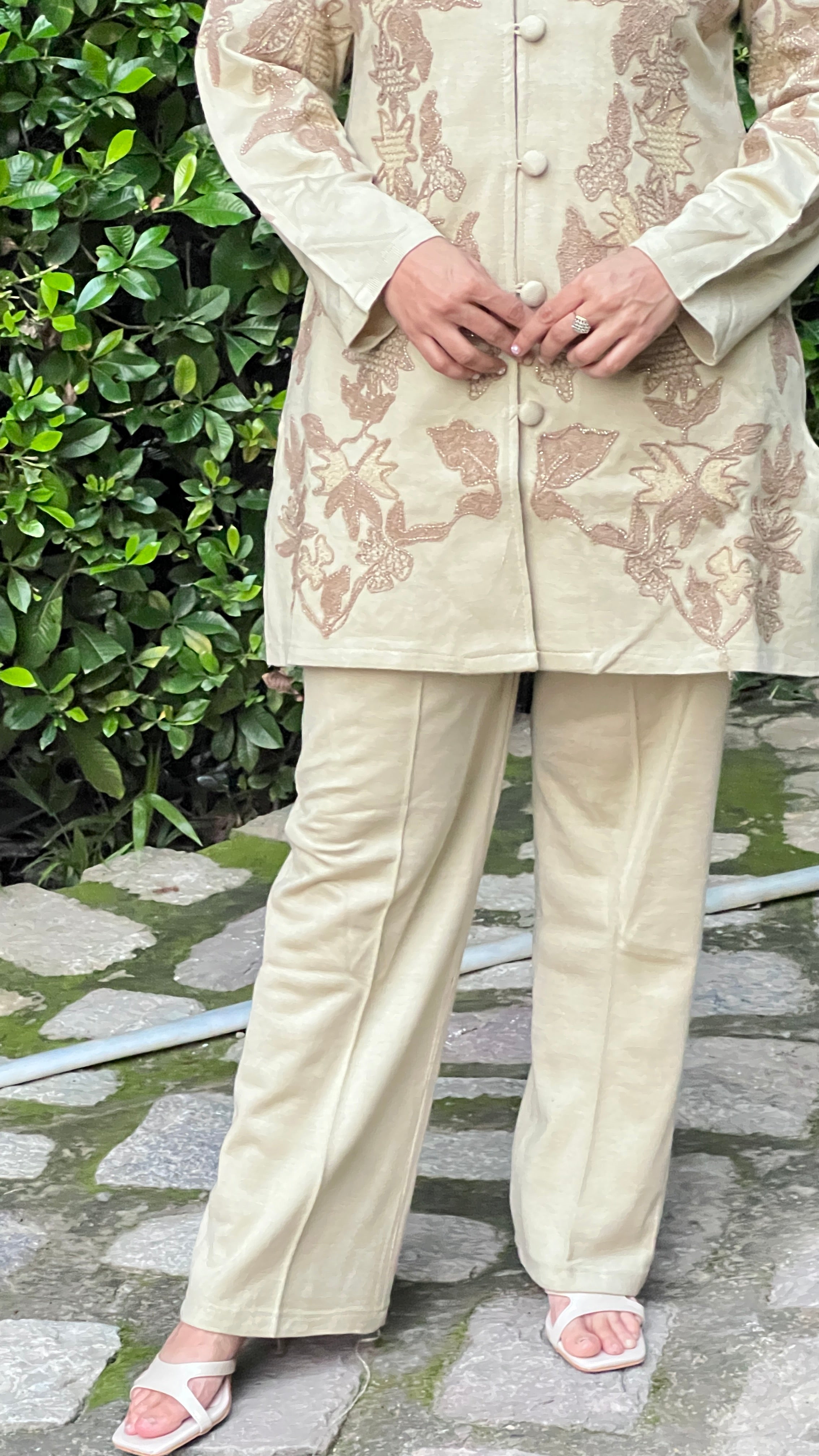 Premium 3-Piece Embroidered Co-ord Set ( rs sa 4071 )