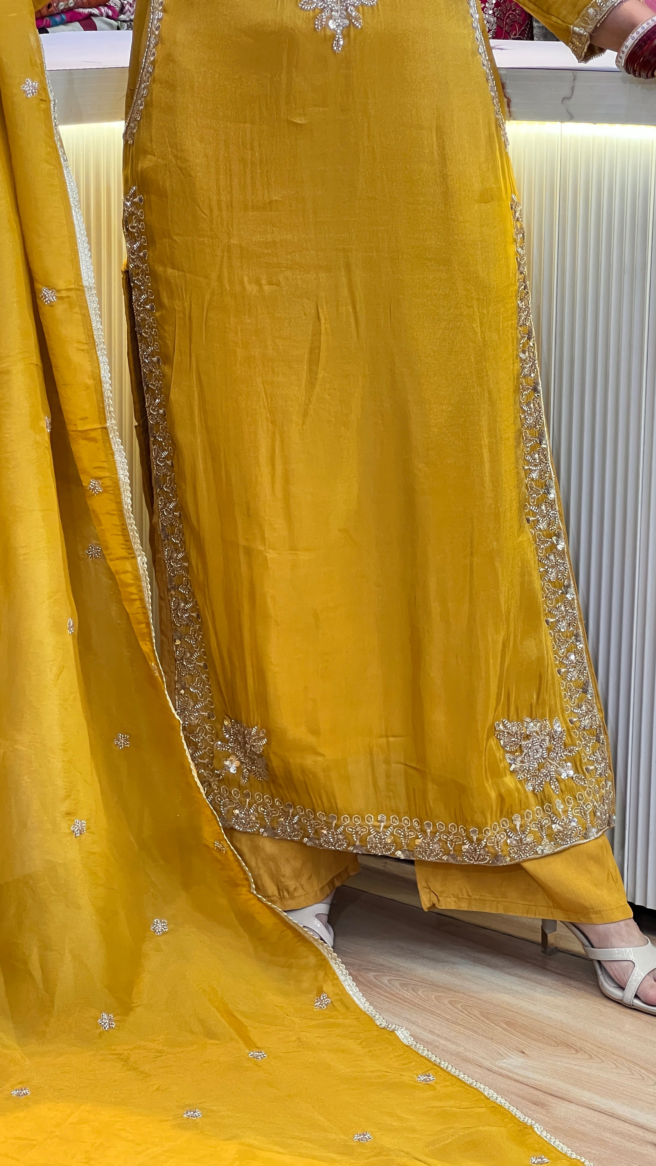 Premium tissue hand work pakistani suit ( sdw 2967 )