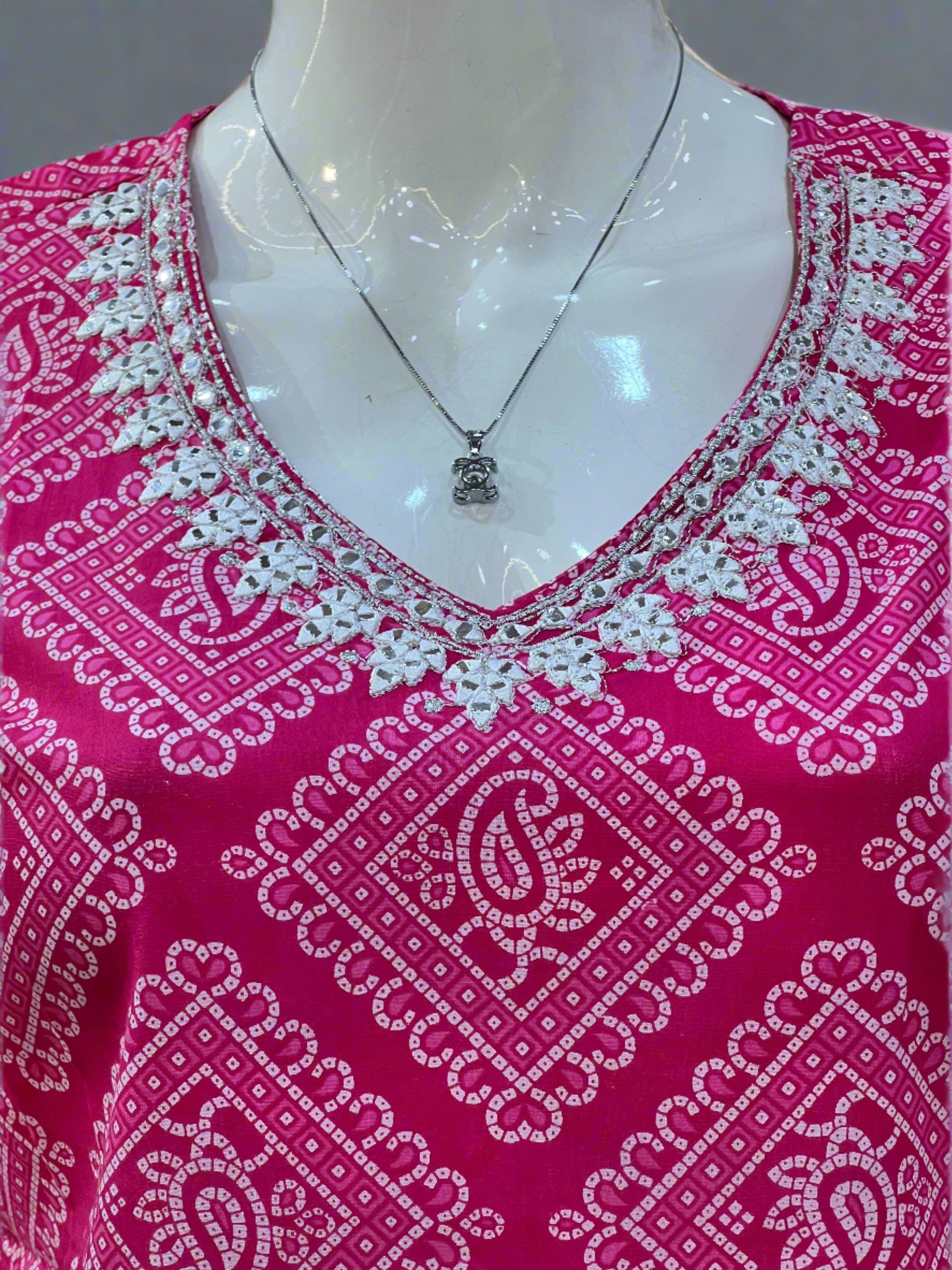 Jaipuri printed short kurta