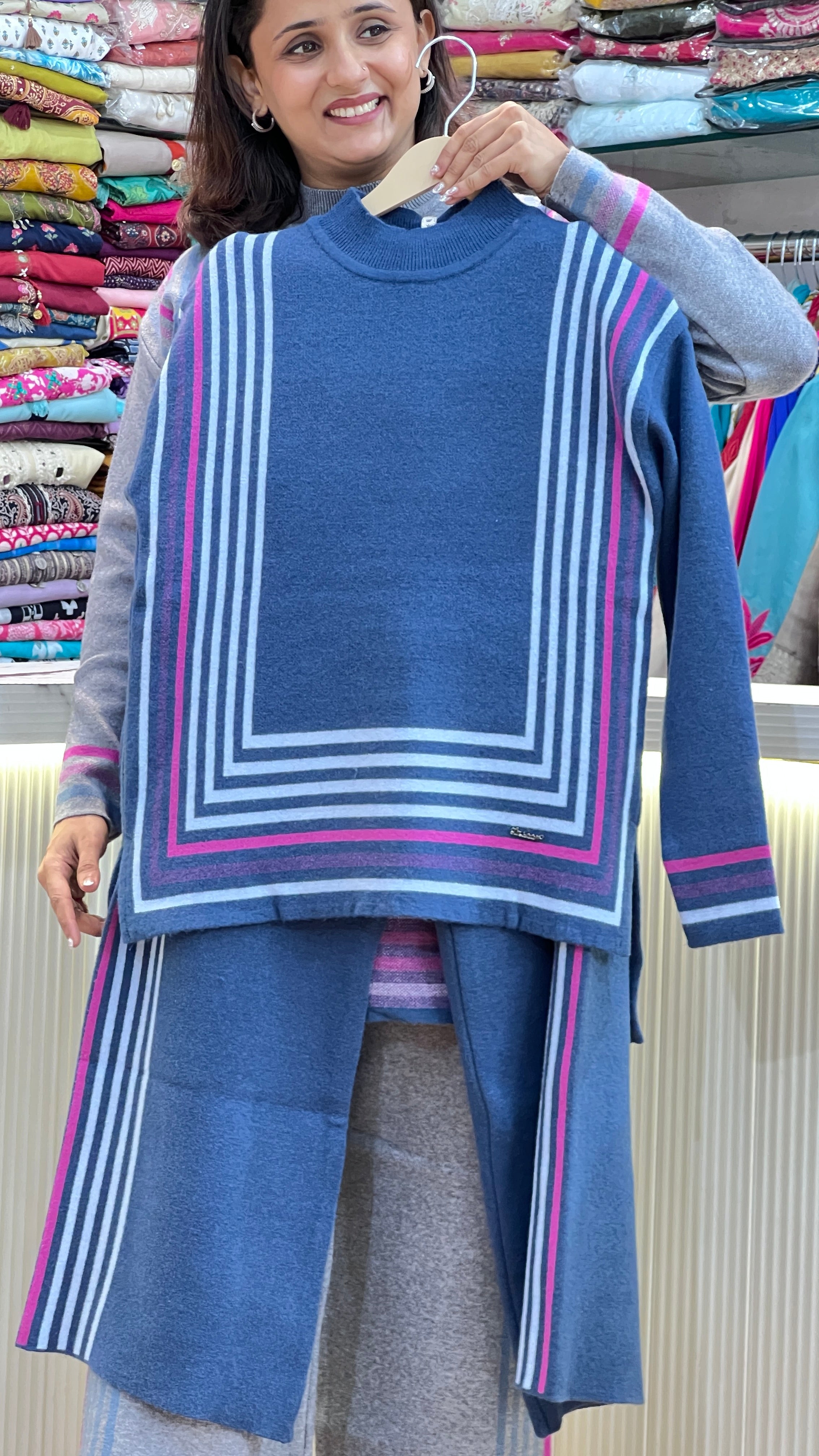 Premium Knitted Wool 2-Piece Co-ord Set ( rs lsn 167 )