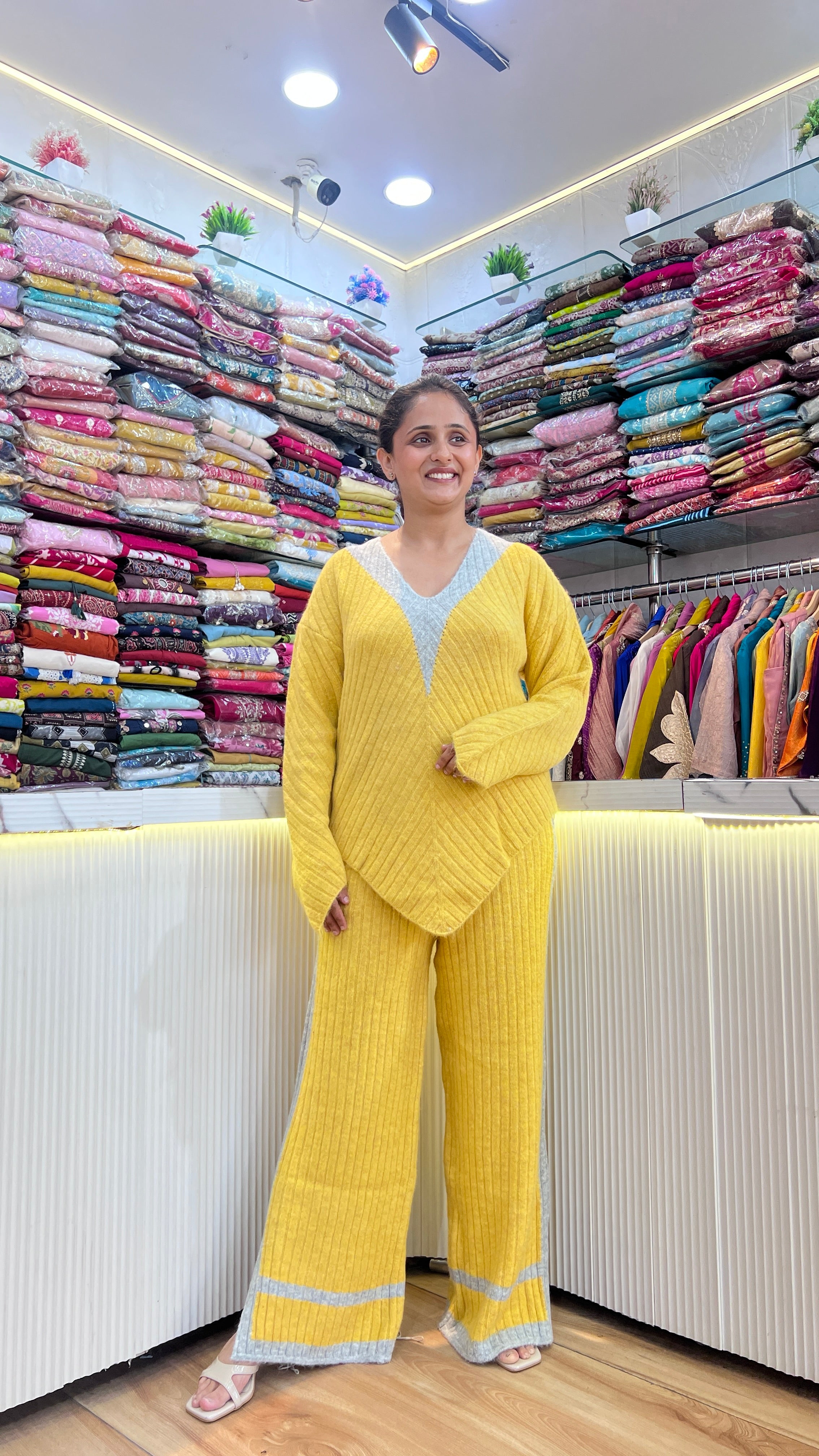 Heavy Knitted Wool Co-Ord Set ( rs lsn 1267 )