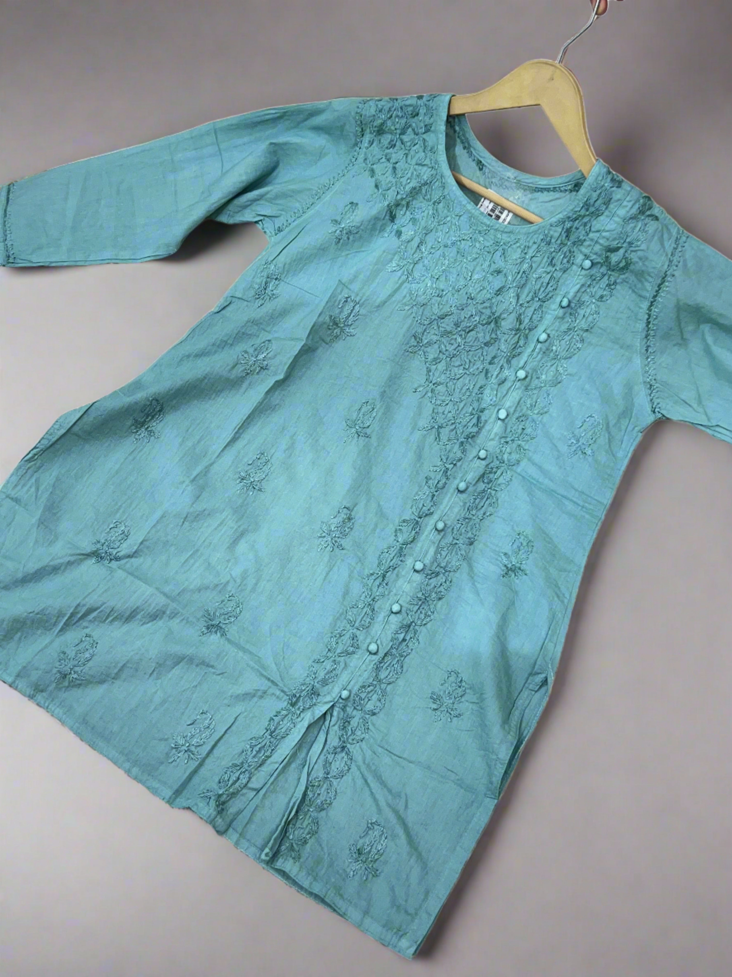 Chikankari short kurta