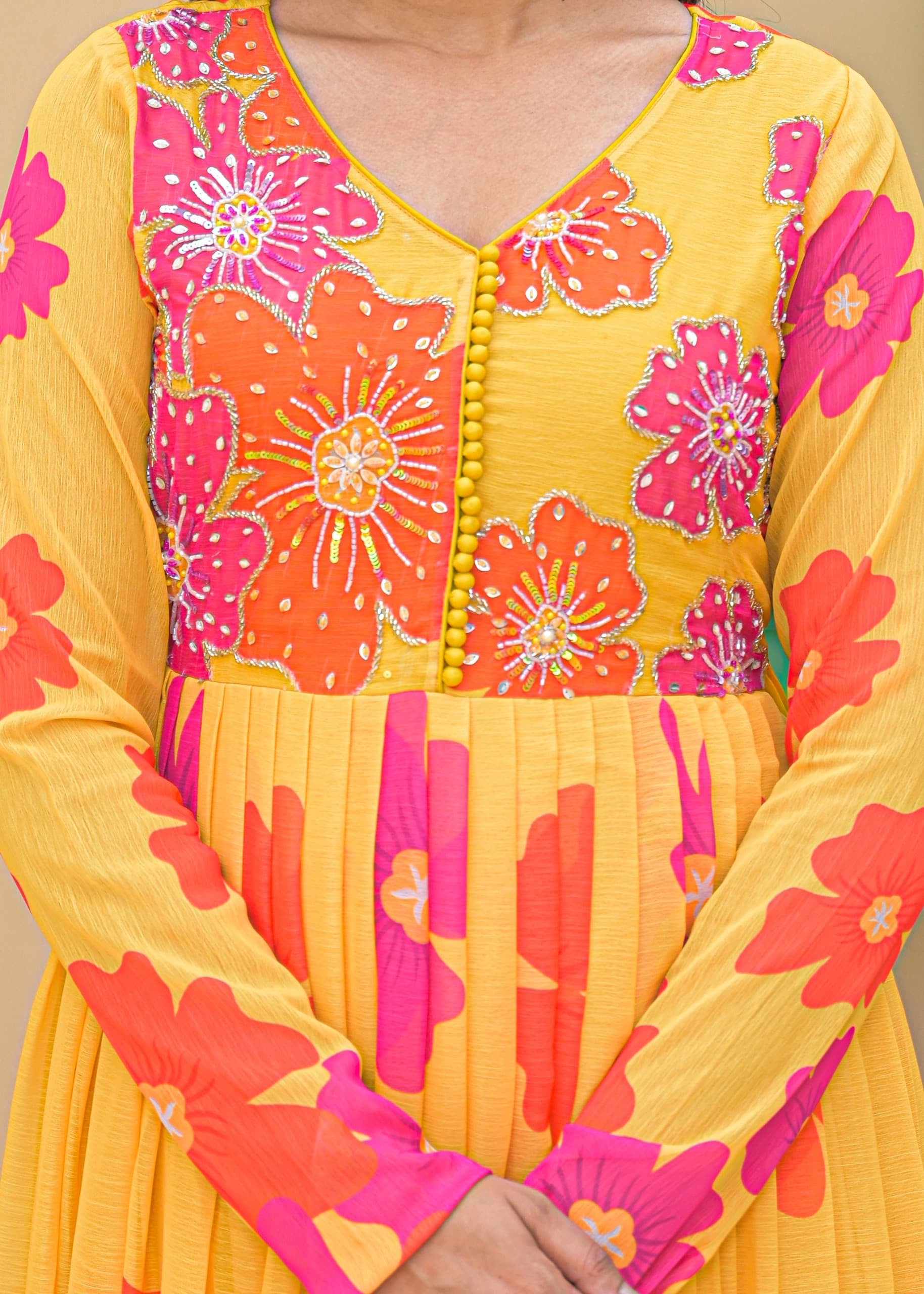 Anarkali chiffon suit