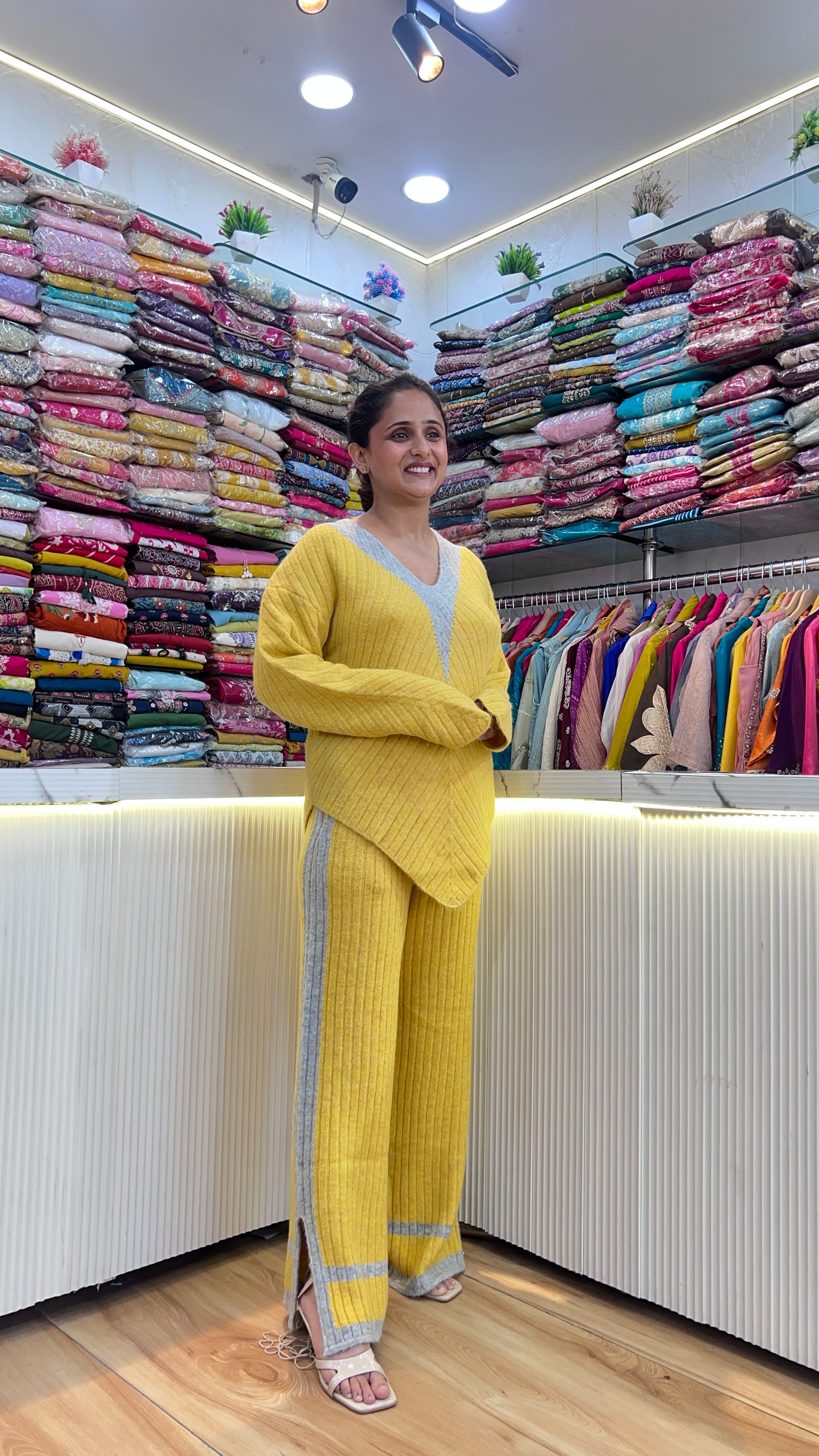 Heavy Knitted Wool Co-Ord Set ( rs lsn 1267 )