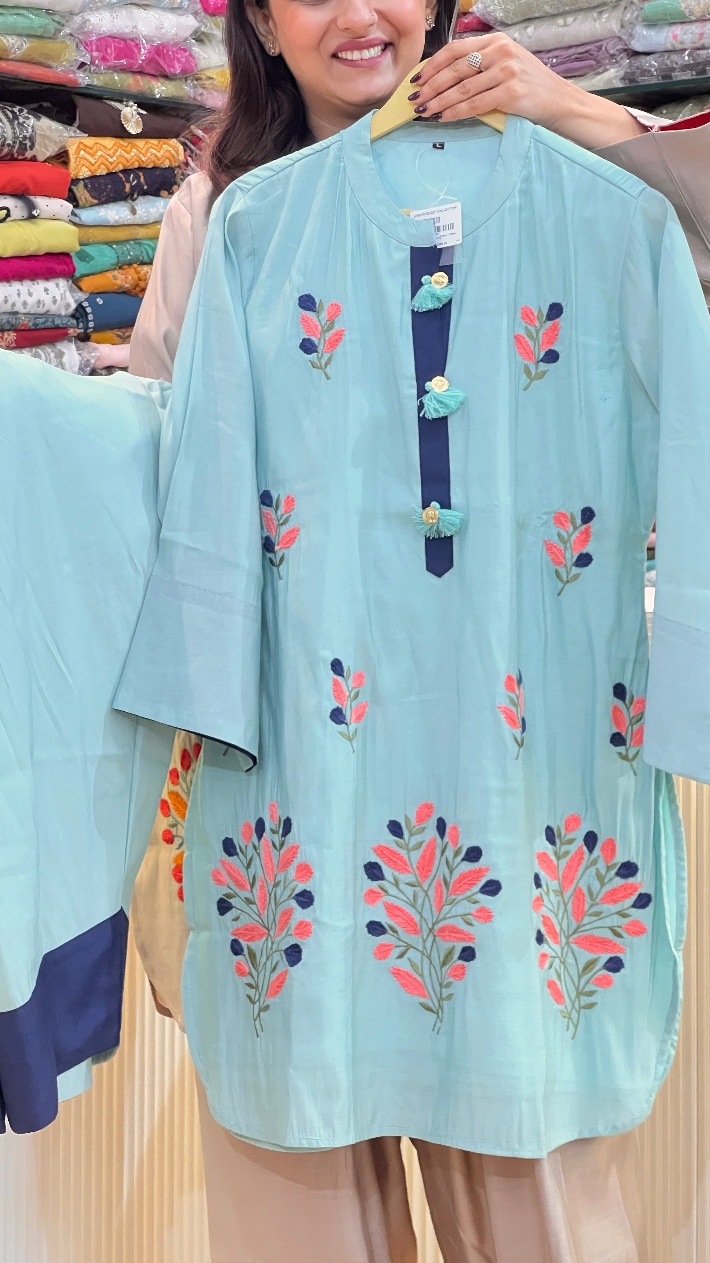 Mul chanderi farshi cord set ( tls 16167 )