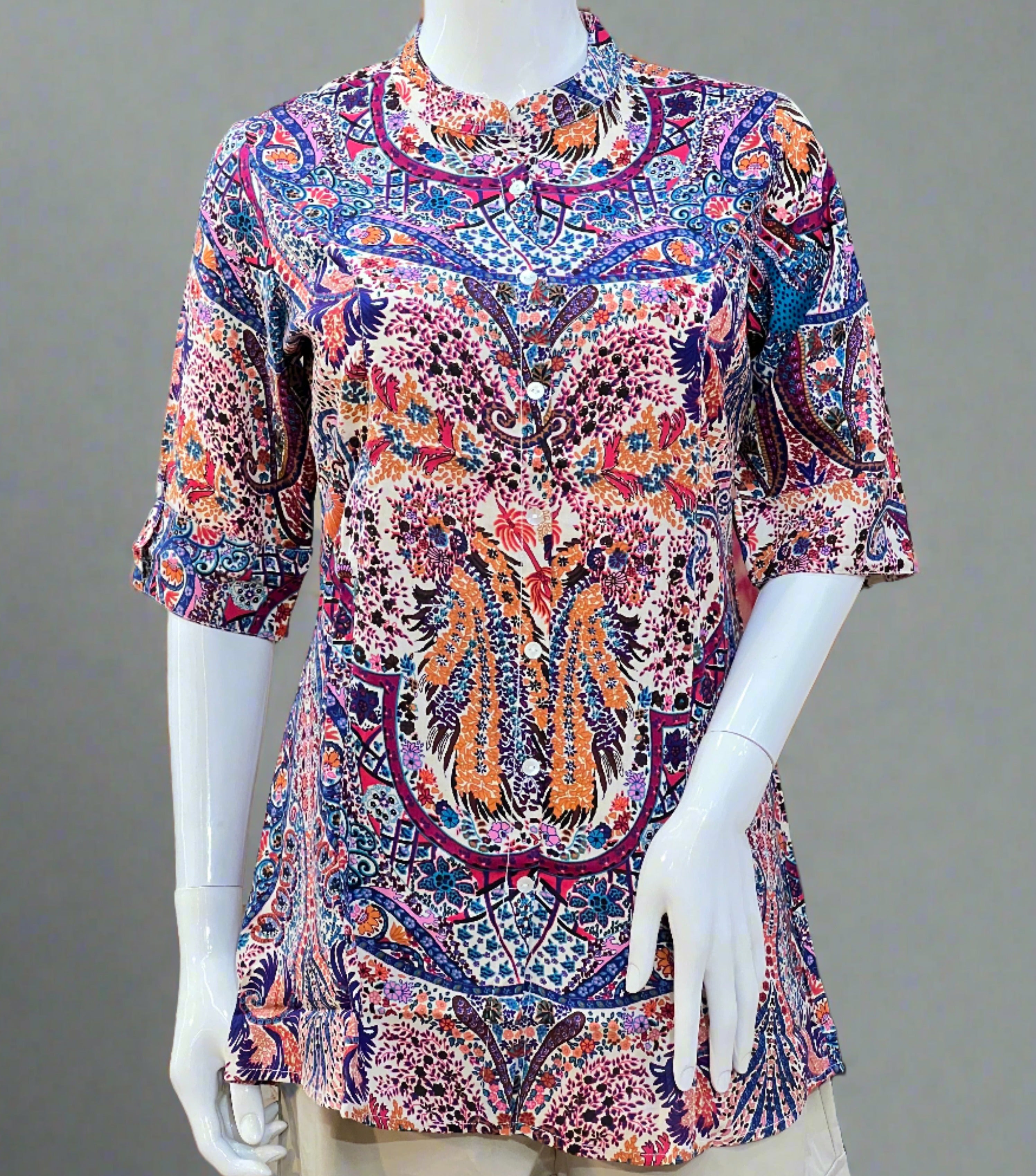 Aaina multicoloured short kurta