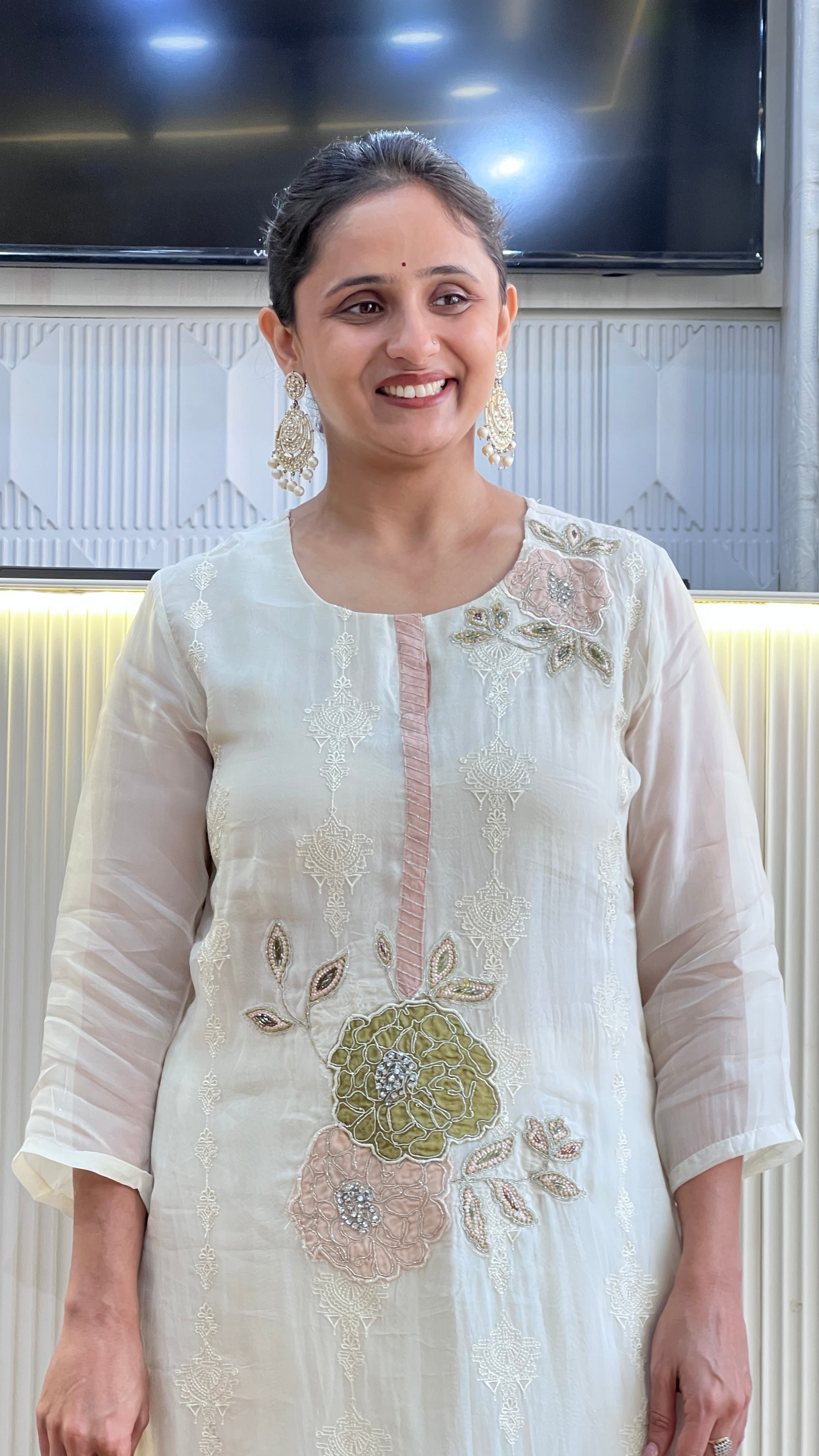 Pure organza embroidered suit ( tj 30267 )