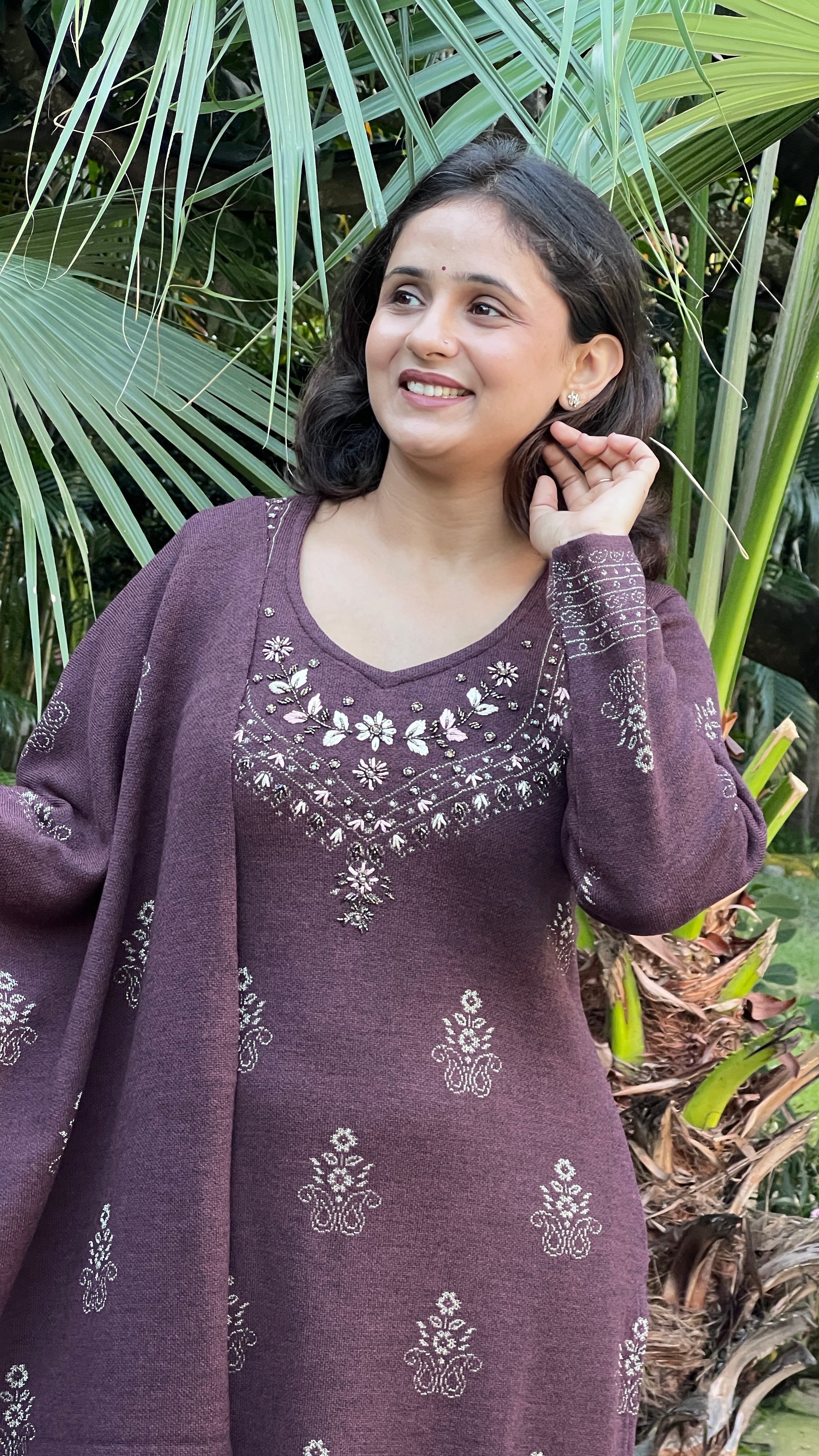 Premium knitted wool 3pcs suit ( dc eng 367 )