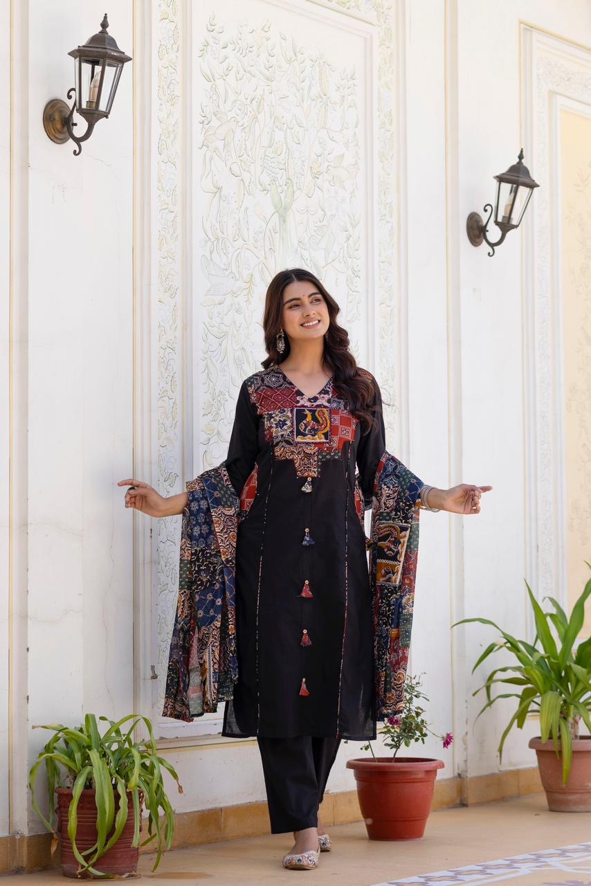 Designer cotton suit ( gj 9367 )